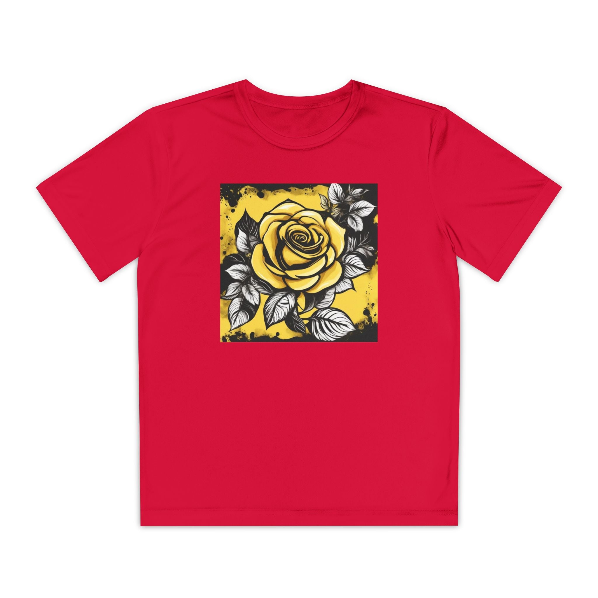 Flower Youth Tshirt, Girls Floral Tee, Kids Spring Shirt, Children's Botanical Top, Teen Blossom T-Shirt