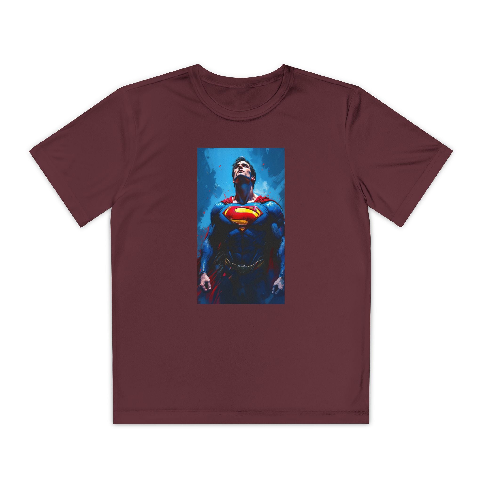 Superman Superhero Marvel T-Shirt, Youth Competitor Tee,  Kids Comic Book Hero Top, Children's Graphic Tee, Youth Super Power T-Shirt