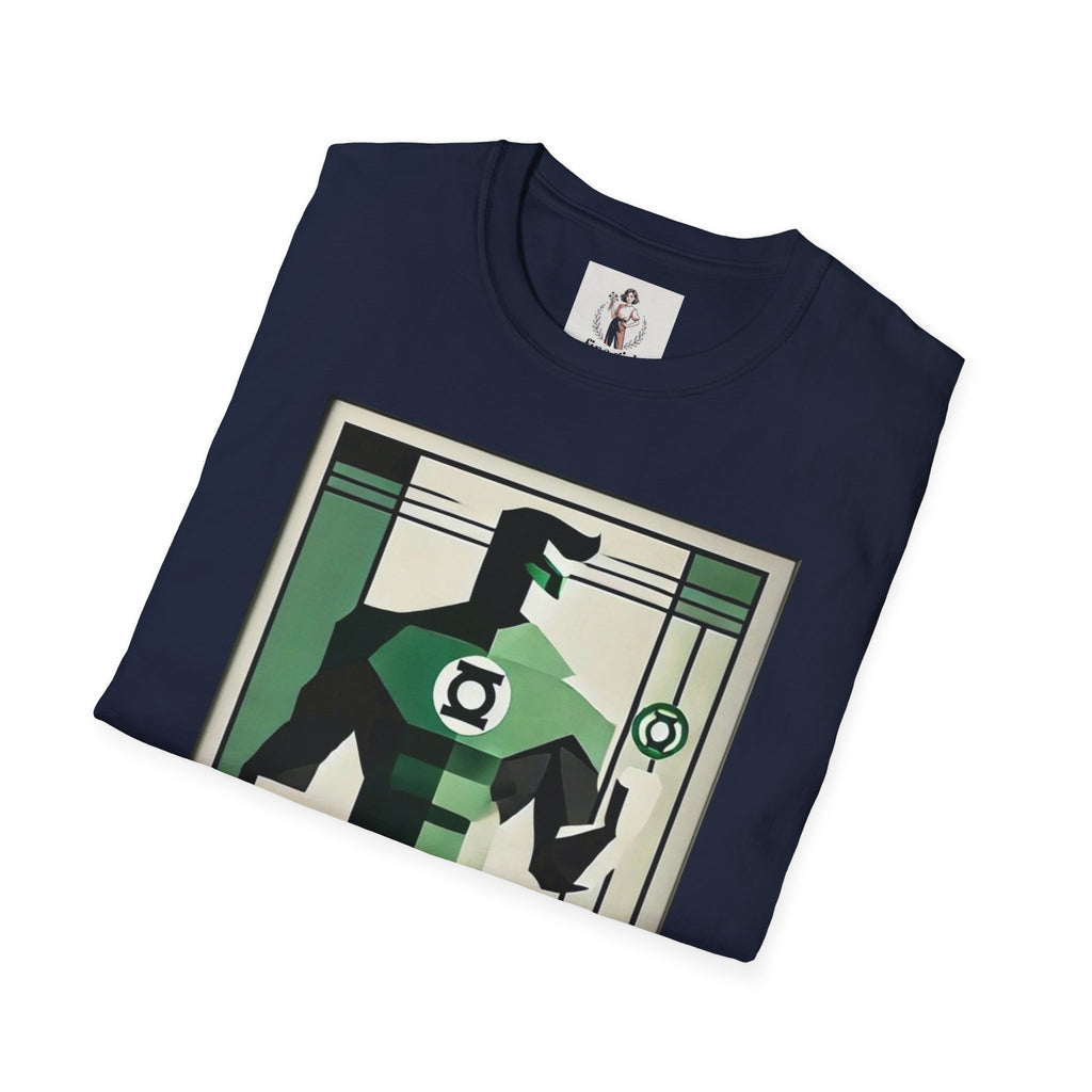 Green Lantern Superhero Marvel Unisex Softstyle T-Shirt, Comic Book Tee, Graphic Novel Shirt, Geeky Clothing, Cosplay Costume Top