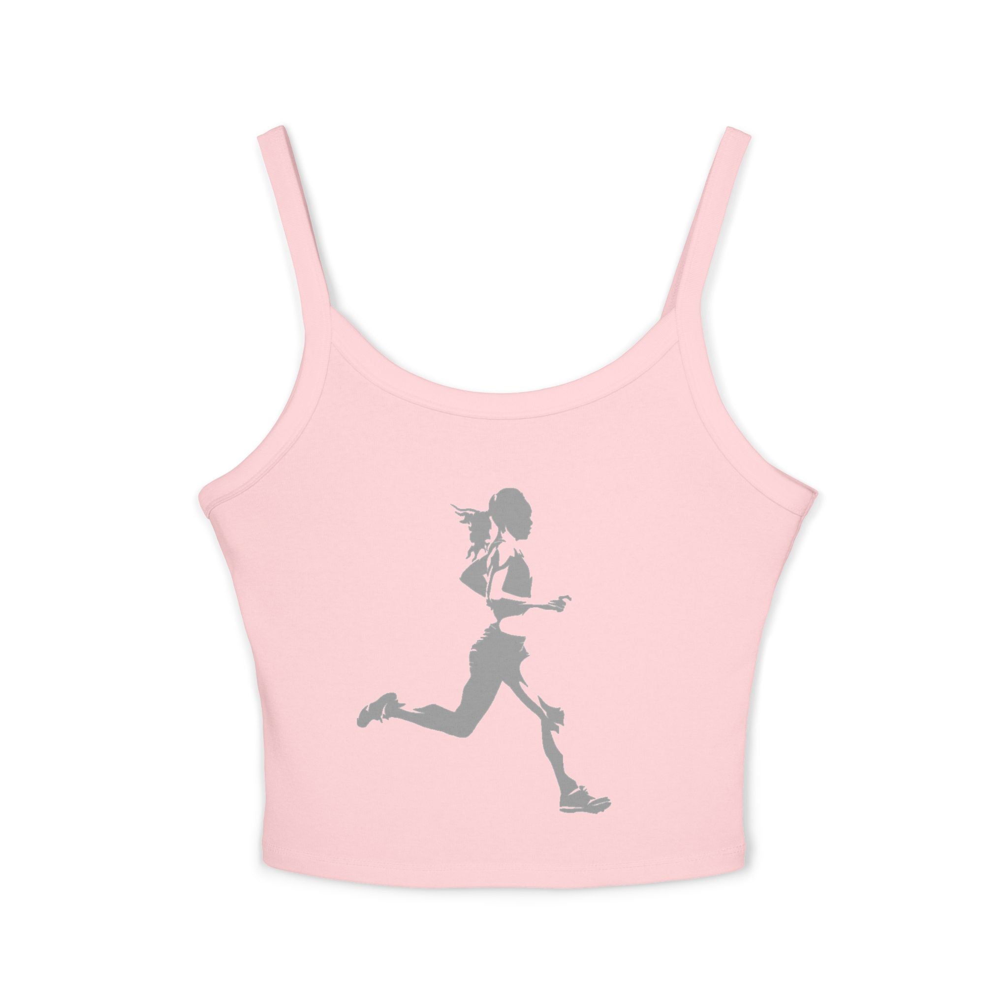 Running Woman Tank Top, Athletic Workout Top, Fitness Sleeveless Shirt, Jogging Muscle Tee, Exercise Gym Cami