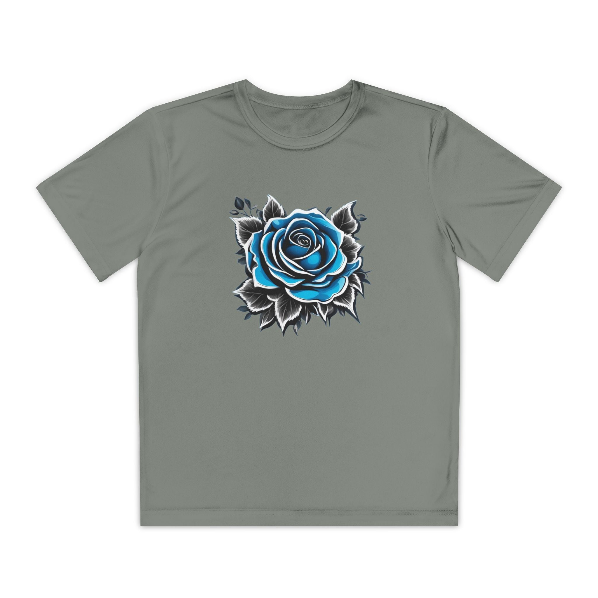 Flower Youth T-Shirt Sports Graphic Tee, Cool Athletic Shirt for Kids