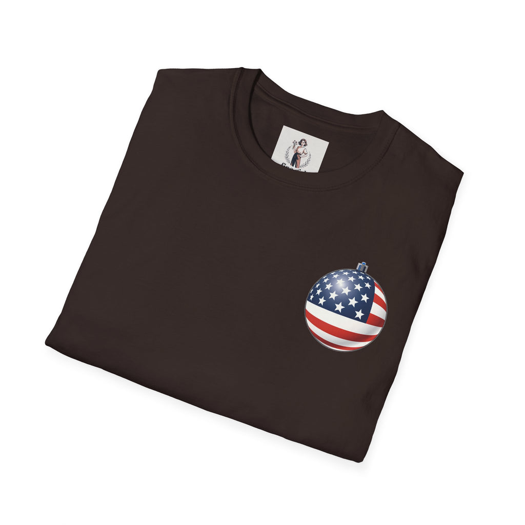 Santa Claus On A Tank Christmas ~ Unisex Softstyle T-Shirt