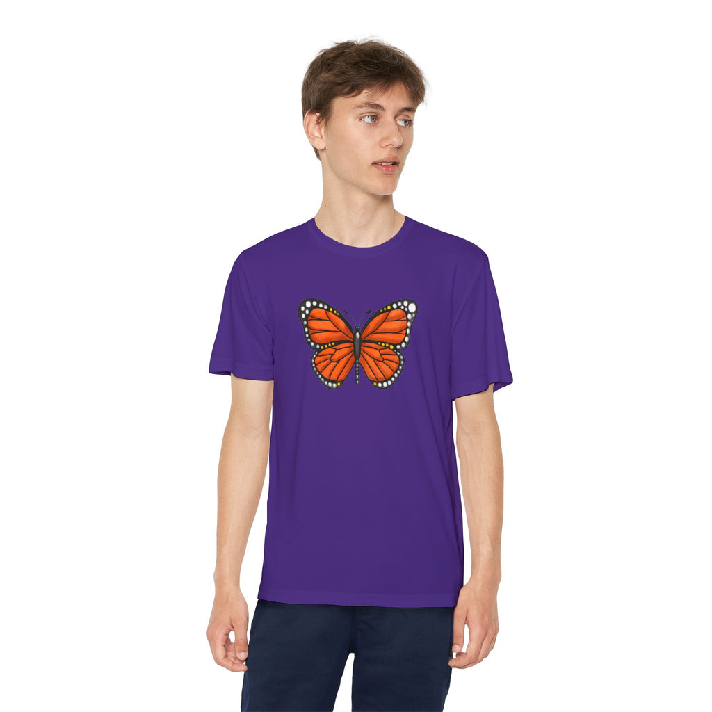 Butterffy Youth T-Shirt Sports Graphic Tee, Cool Athletic Shirt for Kids, Perfect for Sports Events, Team Spirit