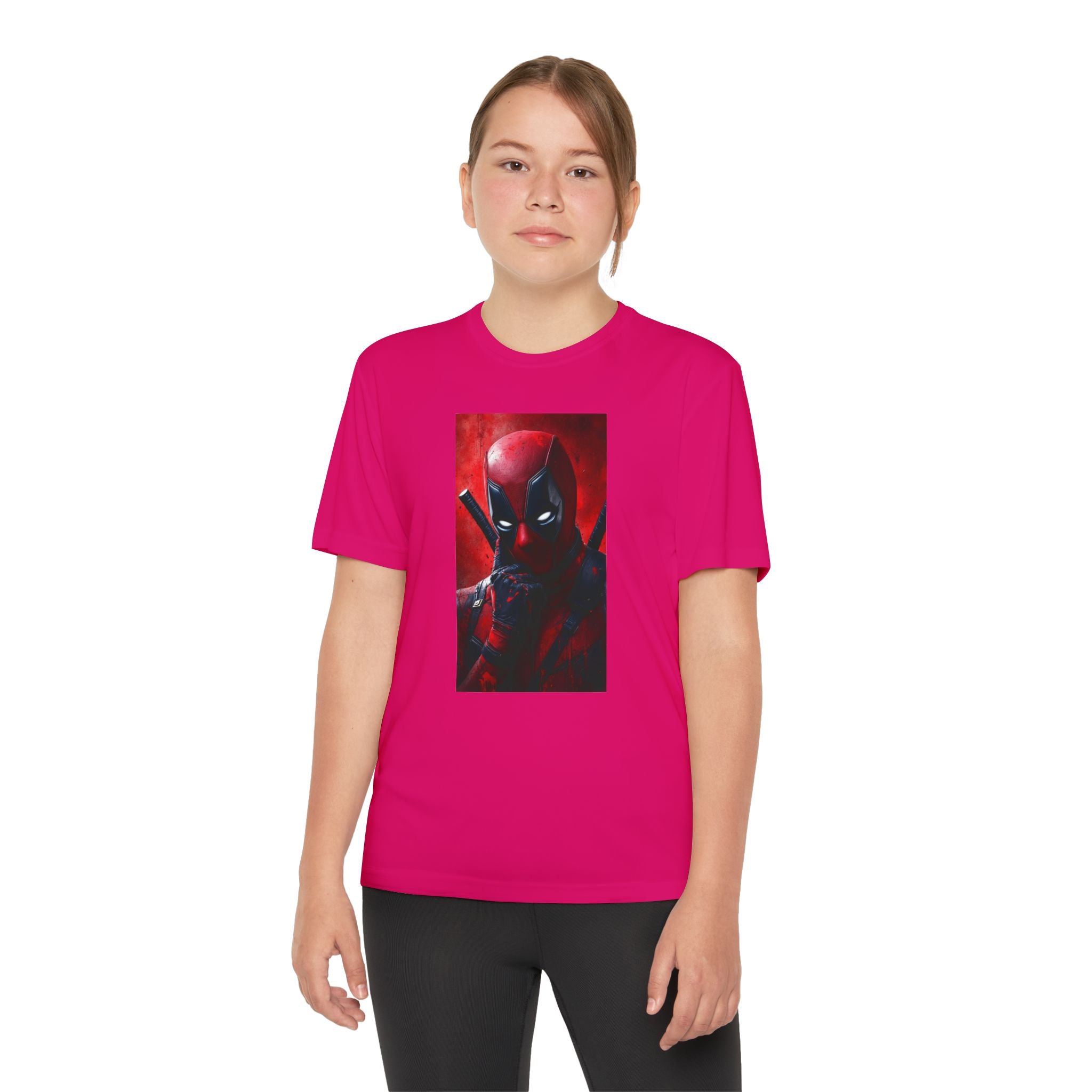 Deadpool Superhero Marvel Patriotic, Kids Graphic T-Shirt, Boys Hero Top, Girls Comic Book Clothing, Birthday