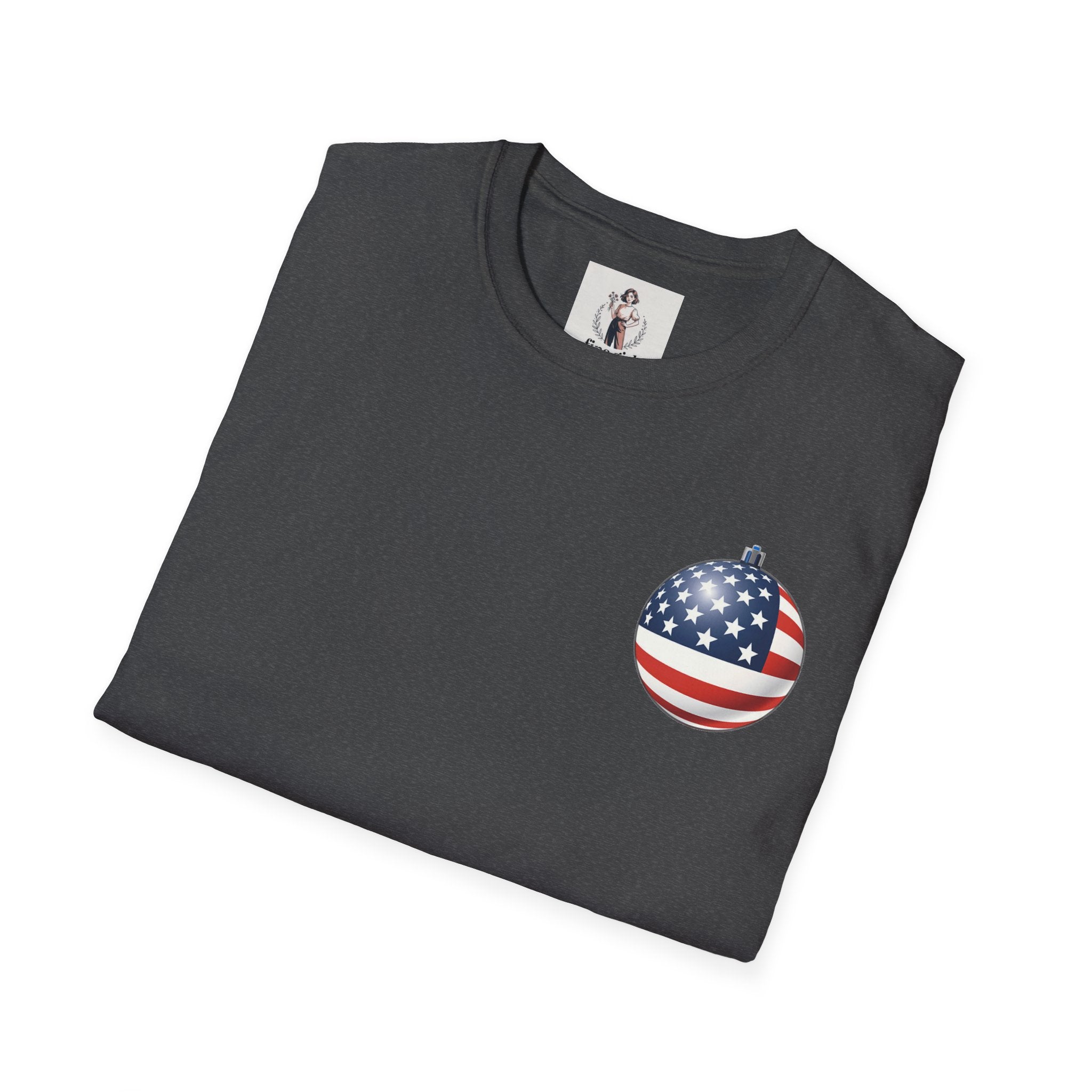 Santa Claus On A Tank Christmas ~ Unisex Softstyle T-Shirt