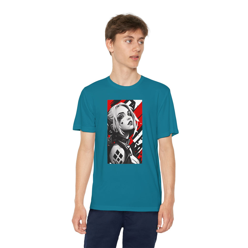 Superhero Youth T-Shirt Sports Graphic Tee, Cool Athletic Shirt for Kids