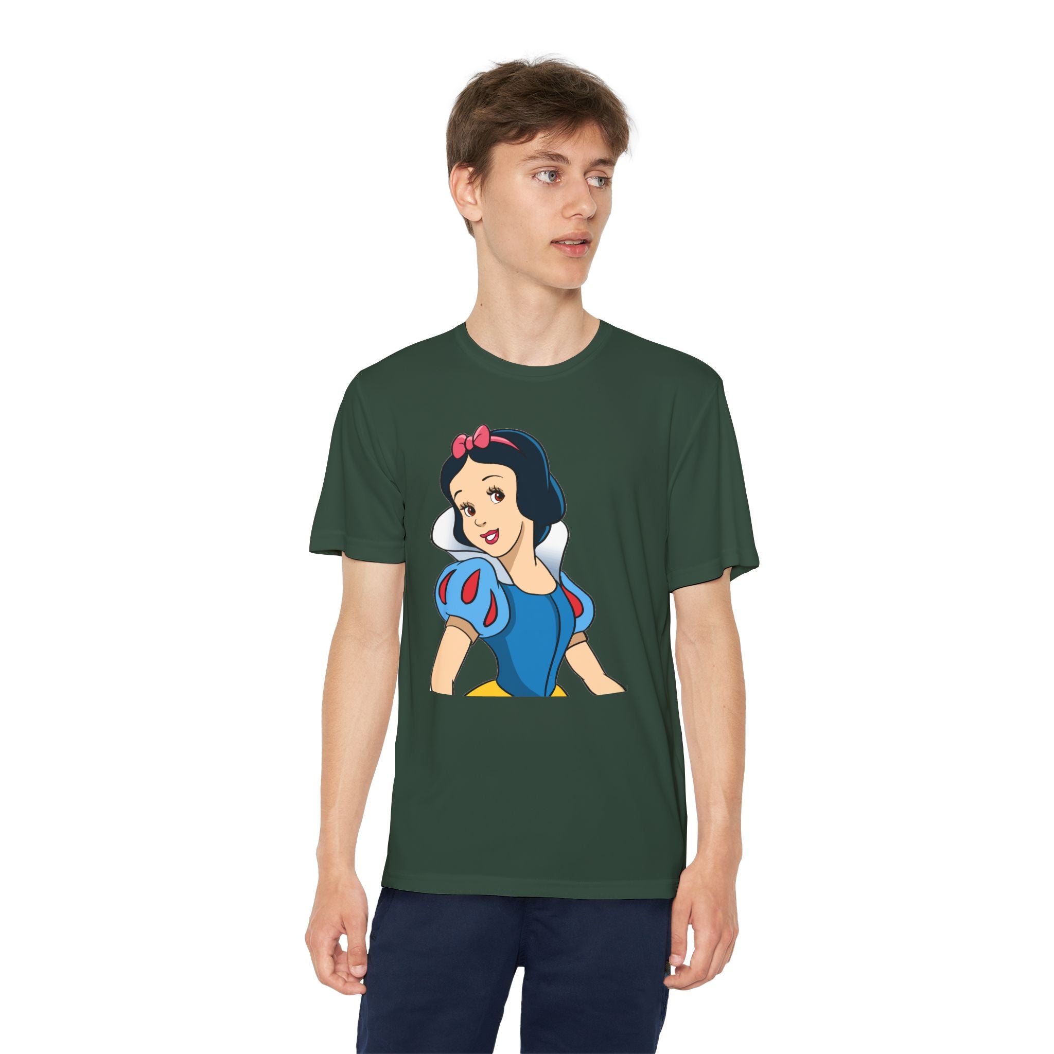 Snow White Youth T-Shirt Sports Graphic Tee, Cool Athletic Shirt for Kids, Perfect for Sports Events, Team Spirit