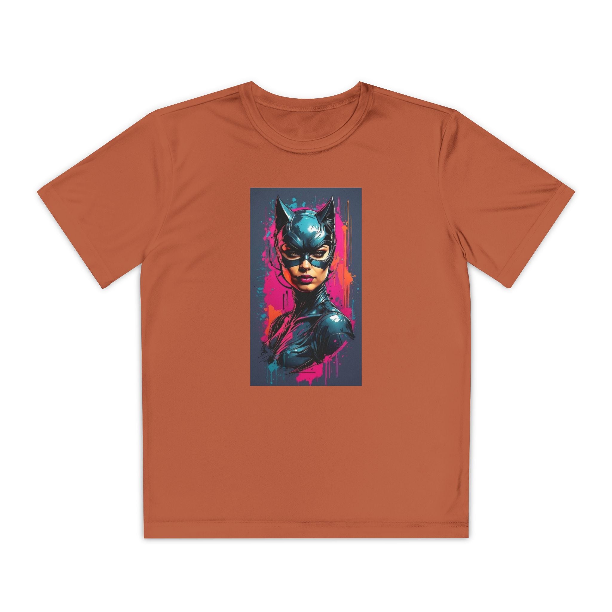 Superhero Youth T-Shirt Sports Graphic Tee, Cool Athletic Shirt for Kids