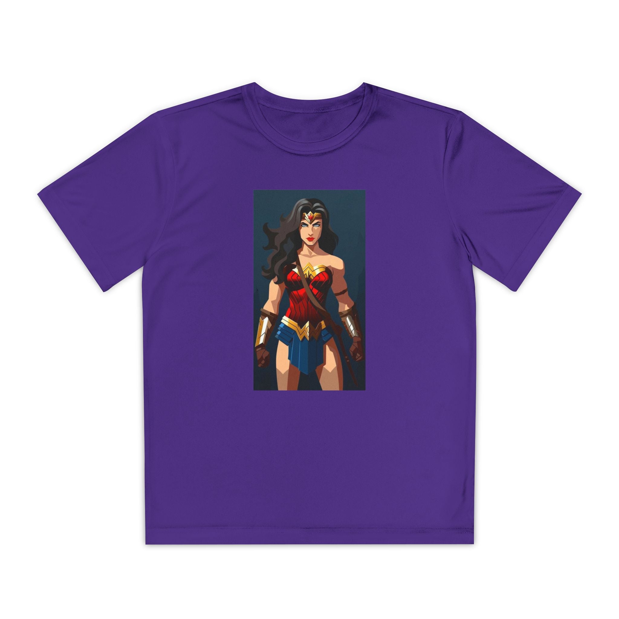 Superhero Youth T-Shirt Sports Graphic Tee, Cool Athletic Shirt for Kids