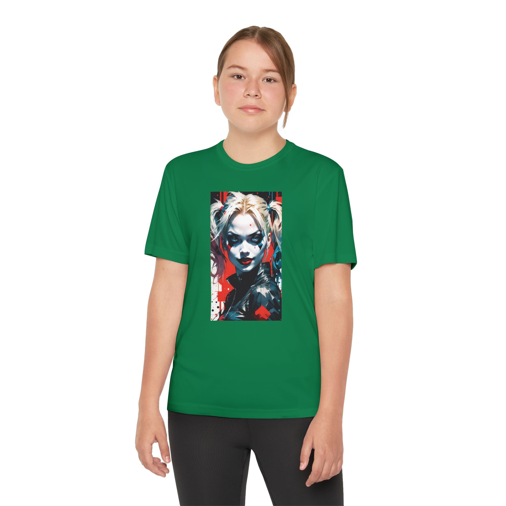 Superhero Youth T-Shirt Sports Graphic Tee, Cool Athletic Shirt for Kids