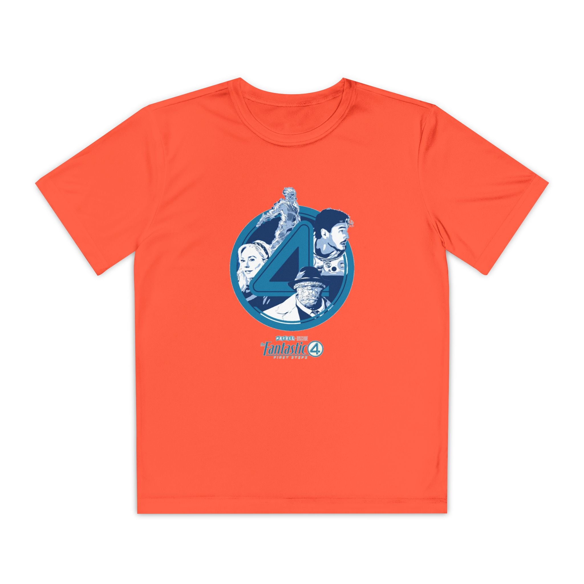 Fantastic 4 Youth T-Shirt Sports Graphic Tee, Cool Athletic Shirt for Kids, Perfect for Sports Events, Team Spirit
