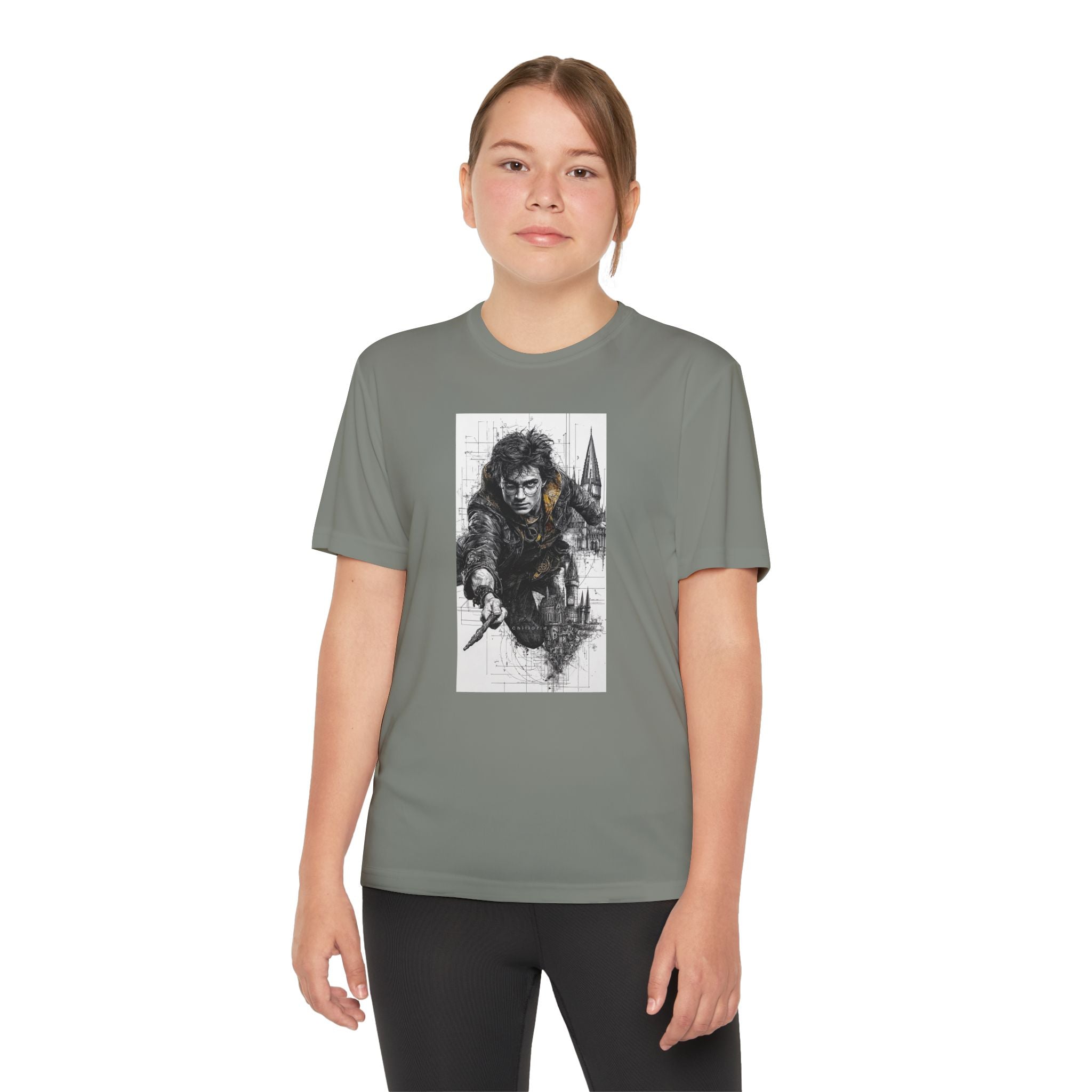 Youth Competitor Tee - Harry Potter, Wizard School Shirt, Magical Kids Top, Hogwarts Fan Gift, Sorcerer's Stone T-Shirt
