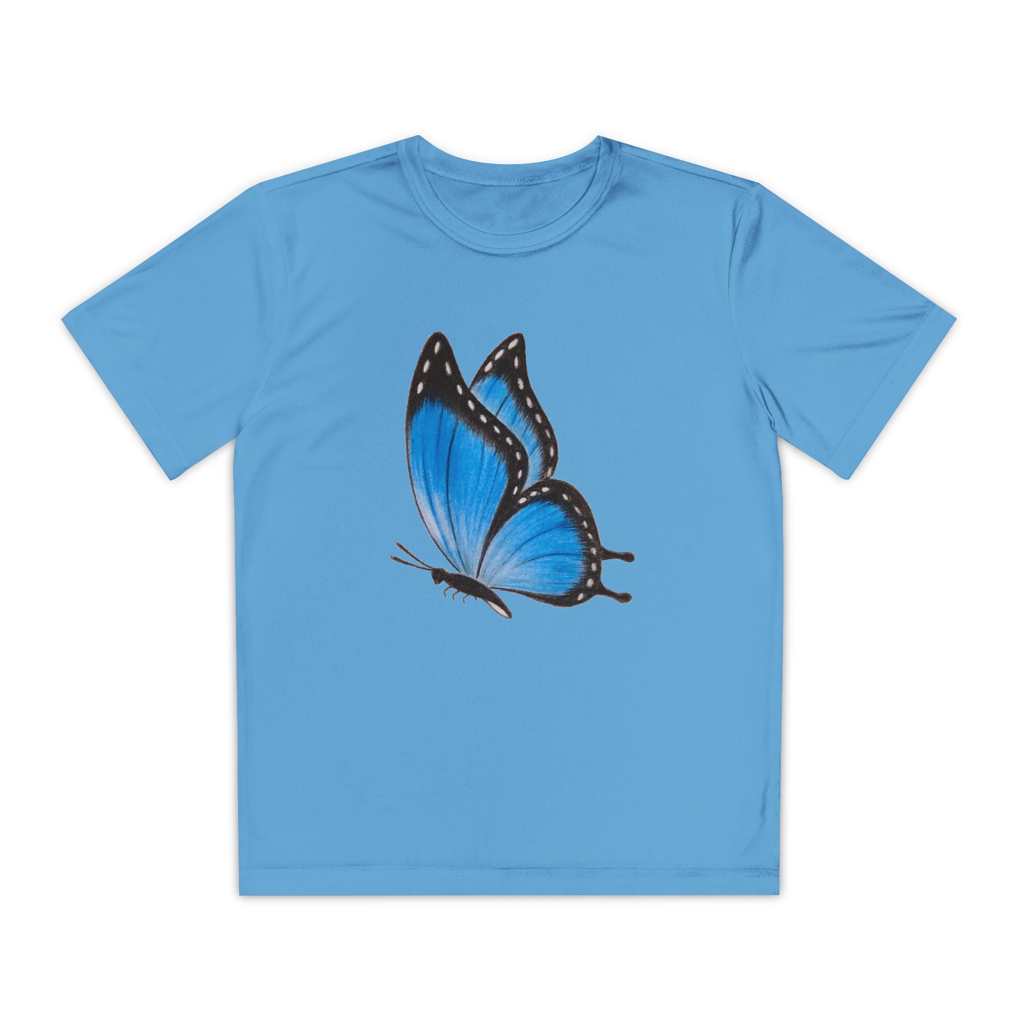 Butterffy Youth T-Shirt Sports Graphic Tee, Cool Athletic Shirt for Kids, Perfect for Sports Events, Team Spirit