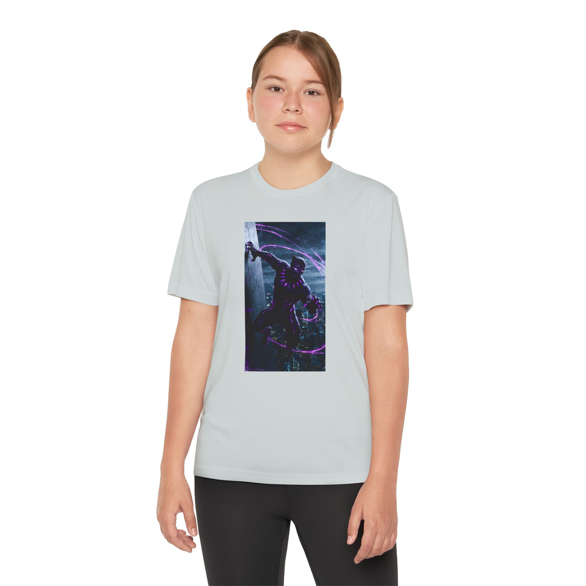 The Black Panther Superhero Marvel Patriotic, Kids Graphic T-Shirt, Boys Hero Top, Girls Comic Book Clothing, Birthday