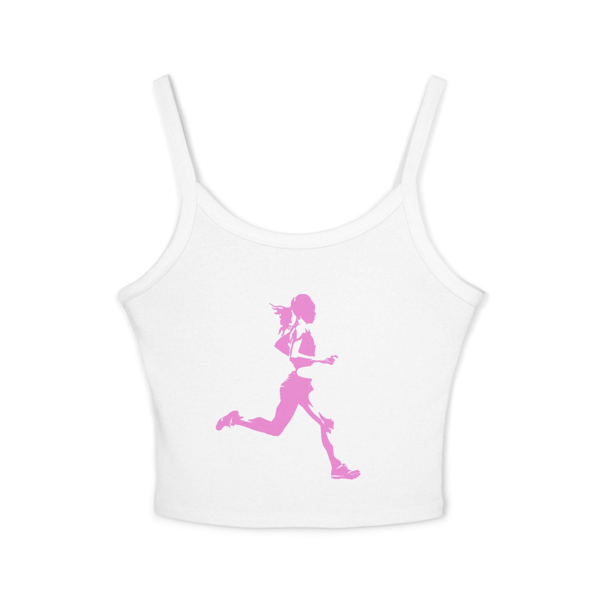 Running Woman Tank Top, Athletic Workout Top, Fitness Sleeveless Shirt, Jogging Muscle Tee, Exercise Gym Cami