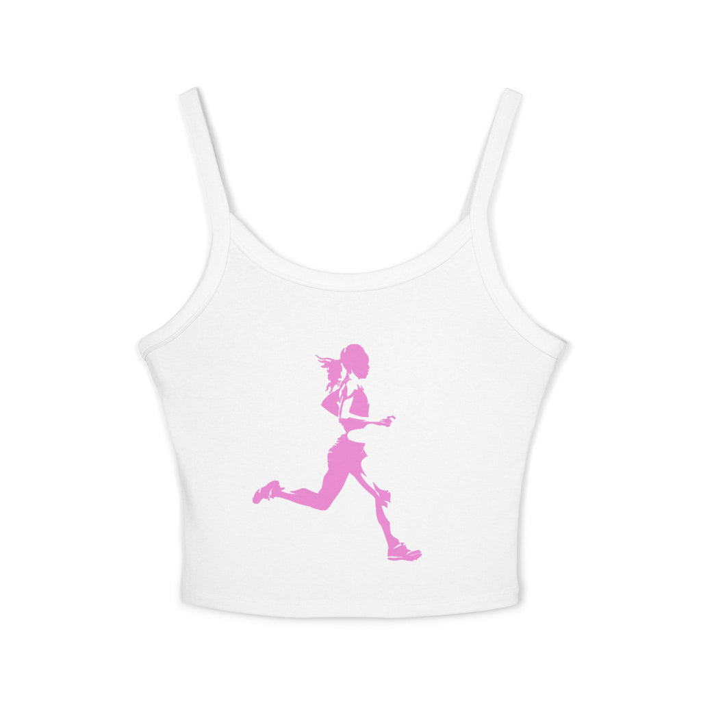 Running Woman Tank Top, Athletic Workout Top, Fitness Sleeveless Shirt, Jogging Muscle Tee, Exercise Gym Cami