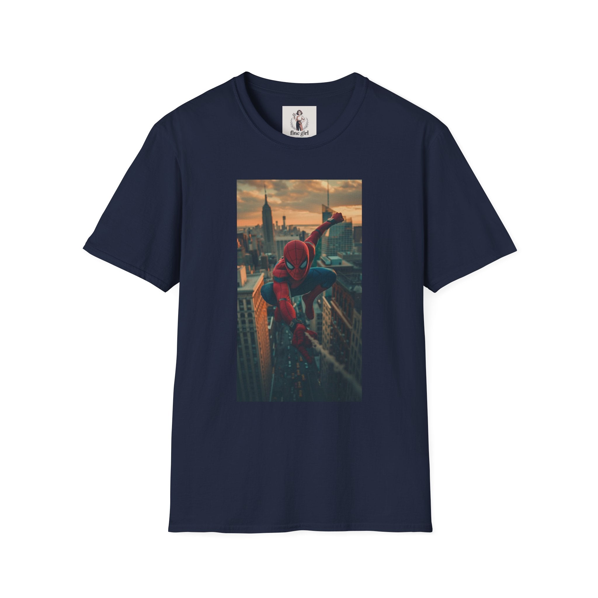 Spiderman Superhero Marvel Unisex Softstyle T-Shirt, Comic Book Tee, Geeky Clothing, Cosplay Costume Top