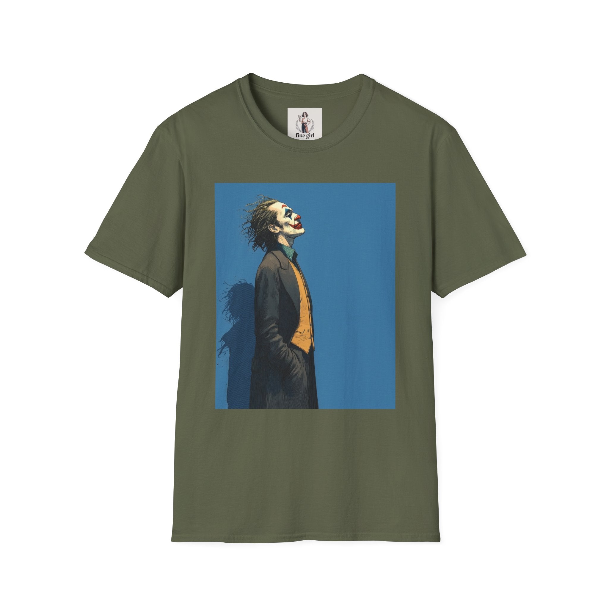 The Joker Superhero Marvel Unisex Softstyle T-Shirt, Comic Book Tee, Geeky Clothing, Cosplay Costume Top