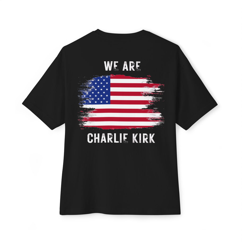 Charlie Kirk Unisex Oversized Boxy Tee