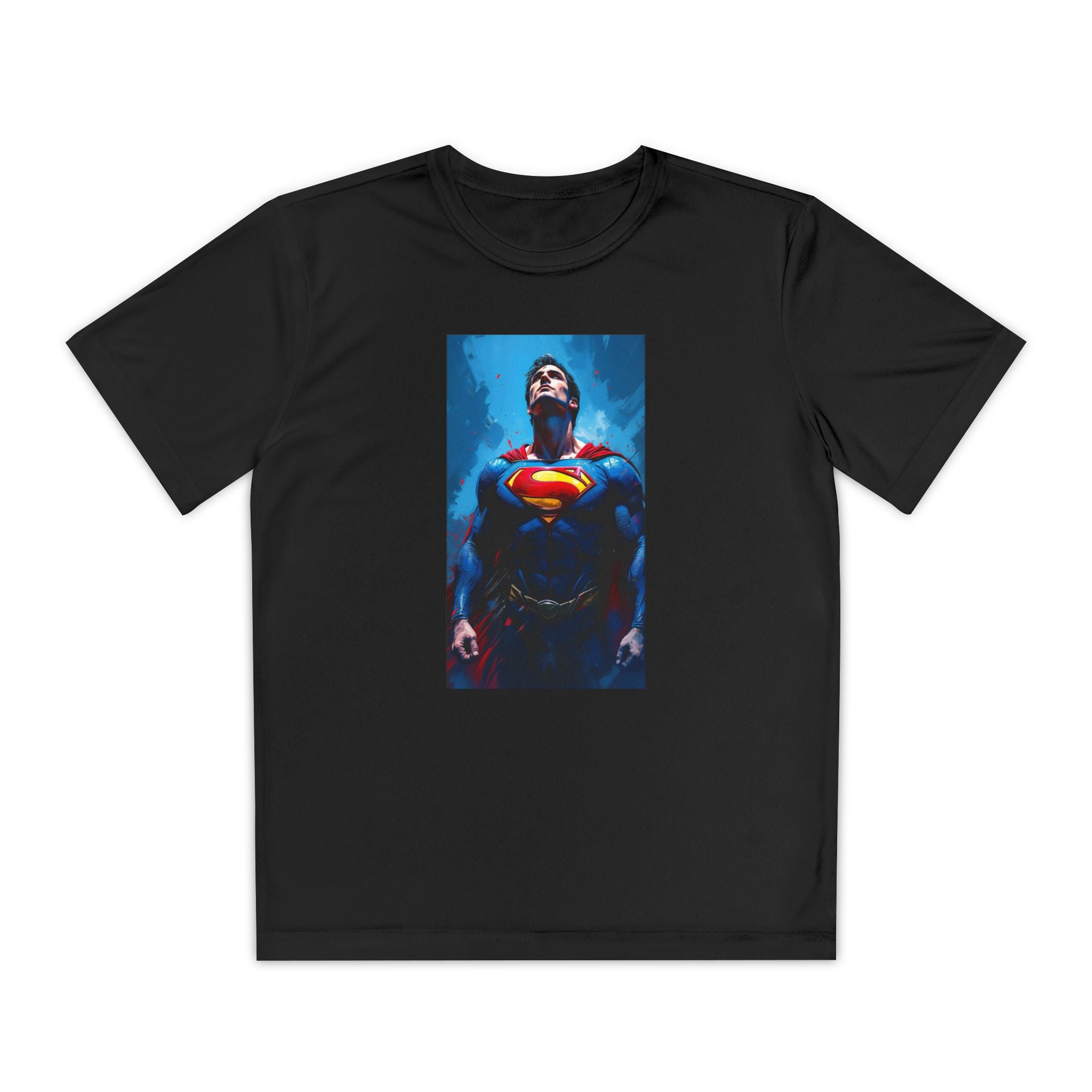 Superman Superhero Marvel T-Shirt, Youth Competitor Tee,  Kids Comic Book Hero Top, Children's Graphic Tee, Youth Super Power T-Shirt
