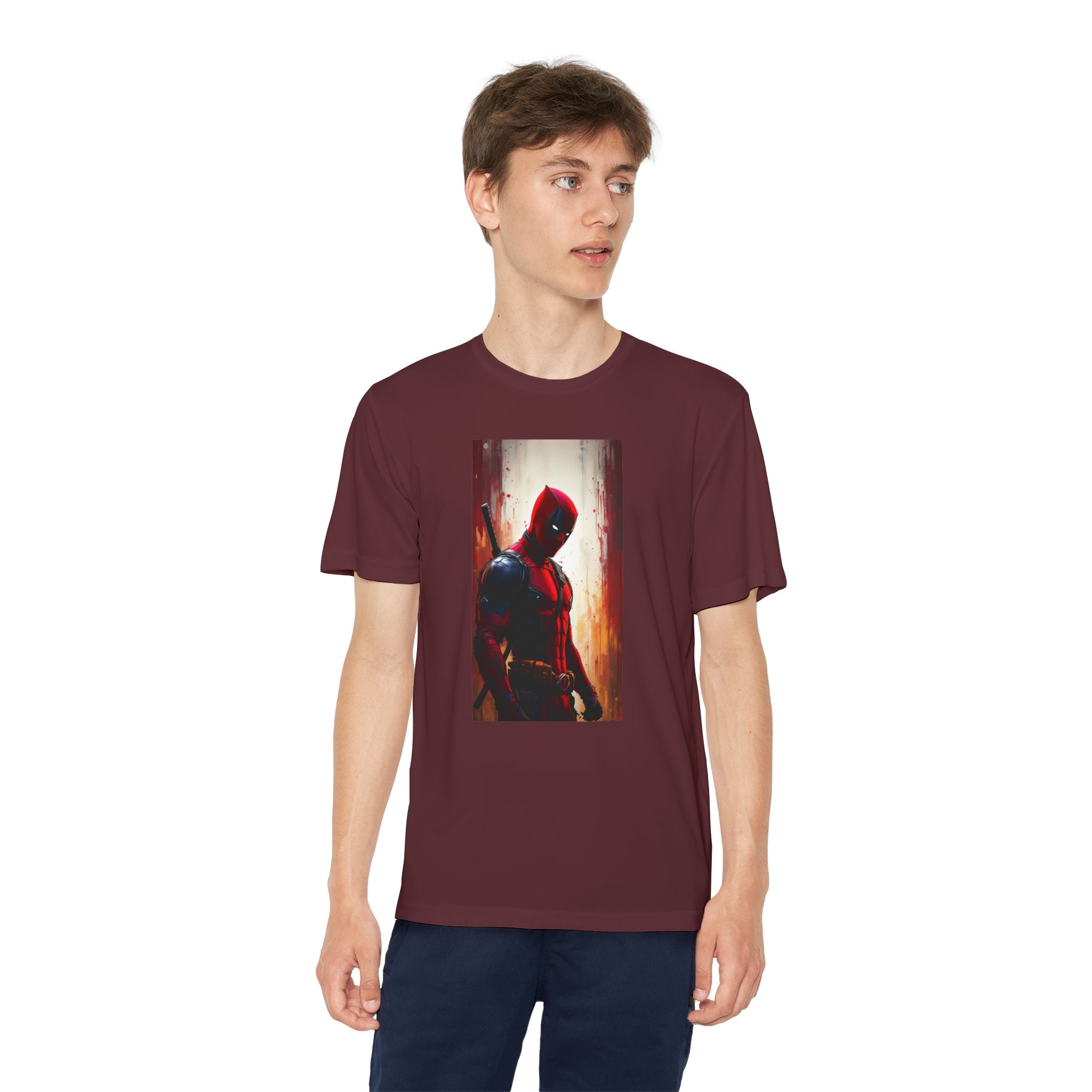 Deadpool Superhero Marvel Patriotic, Kids Graphic T-Shirt, Boys Hero Top, Girls Comic Book Clothing, Birthday