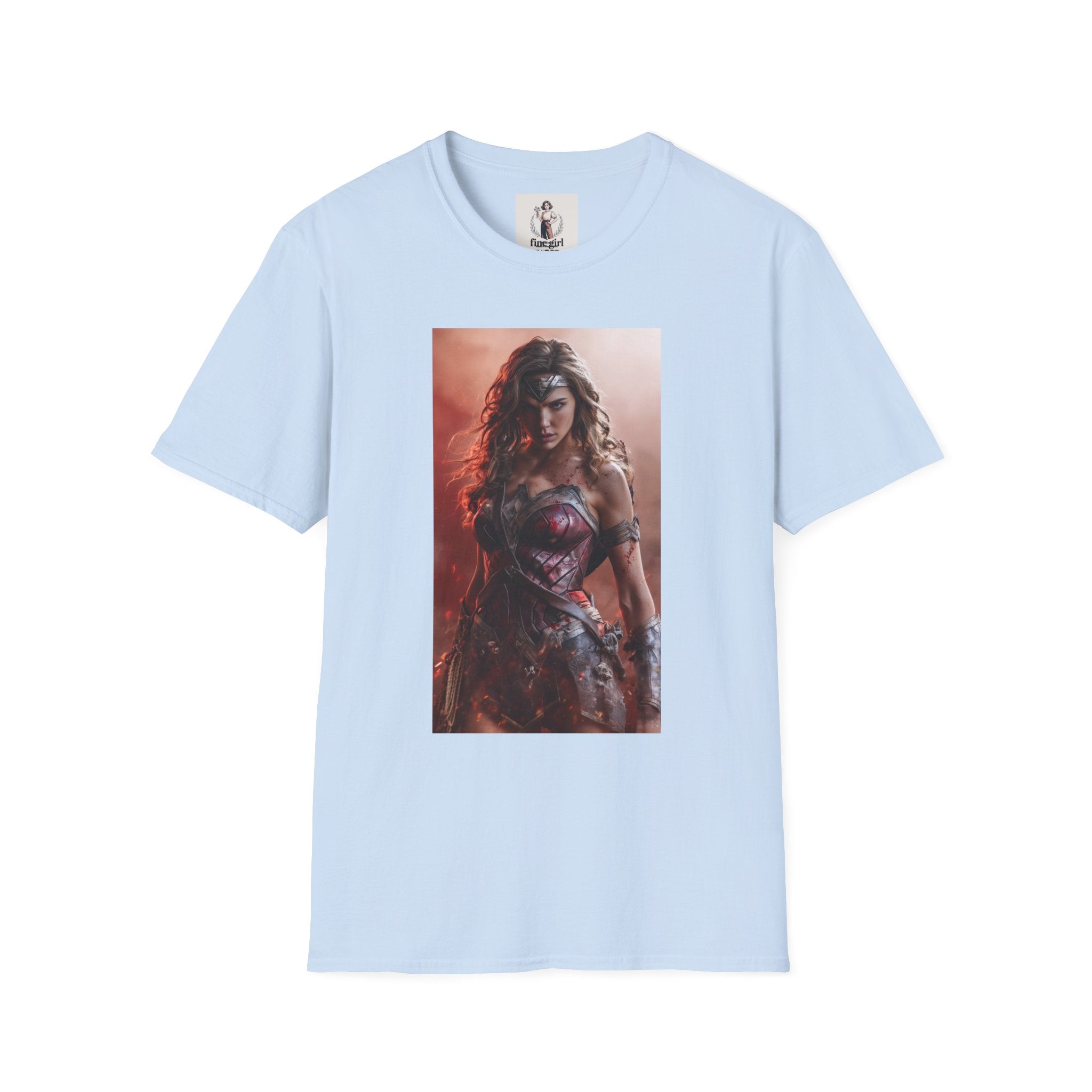 Wonder Woman Marvel Unisex Softstyle T-Shirt, Comic Book Tee, Geeky Clothing, Cosplay Costume Top