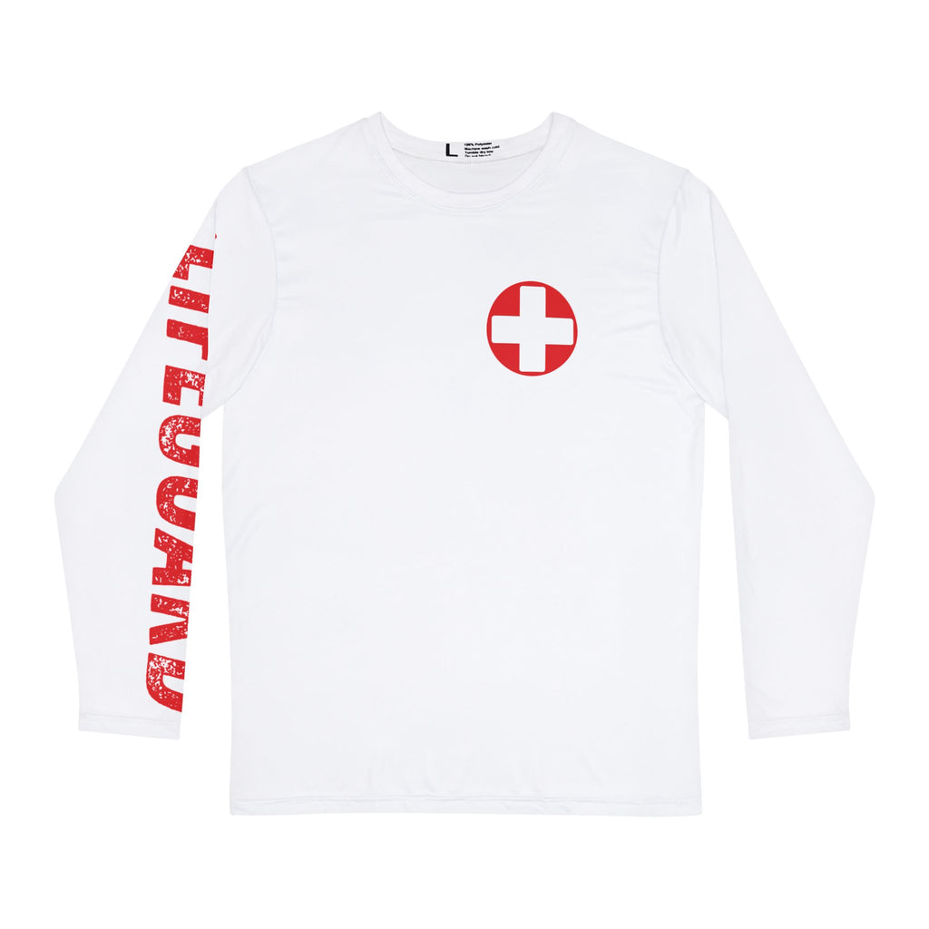 Lifeguard Long Sleeve Shirt, Beachwear, Summer Essentials, Swim Team Apparel, Gift for Lifeguards, Ocean Lover's Gear
