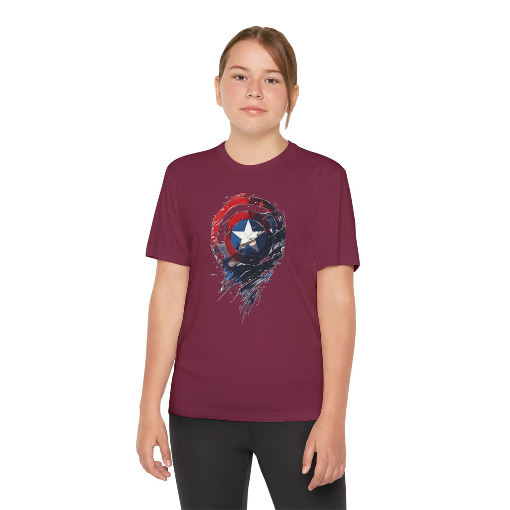 Advengers Youth T-Shirt Sports Graphic Tee, Cool Athletic Shirt for Kids