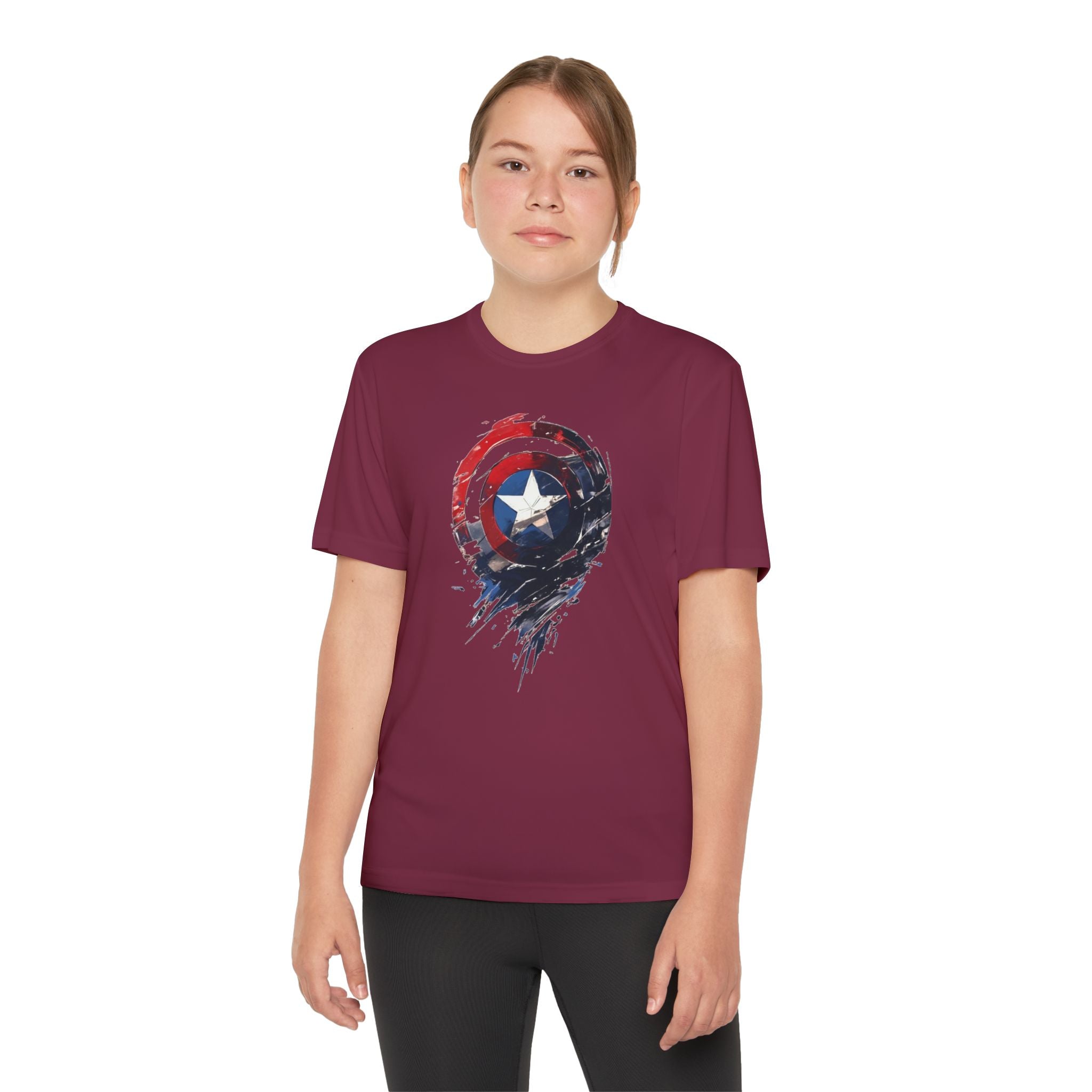 Advengers Youth T-Shirt Sports Graphic Tee, Cool Athletic Shirt for Kids