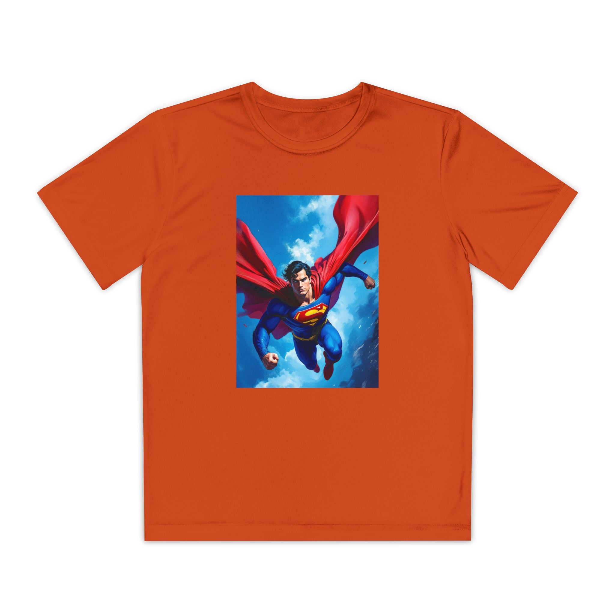 Superman Superhero Marvel T-Shirt, Youth Competitor Tee,  Kids Comic Book Hero Top, Children's Graphic Tee, Youth Super Power T-Shirt