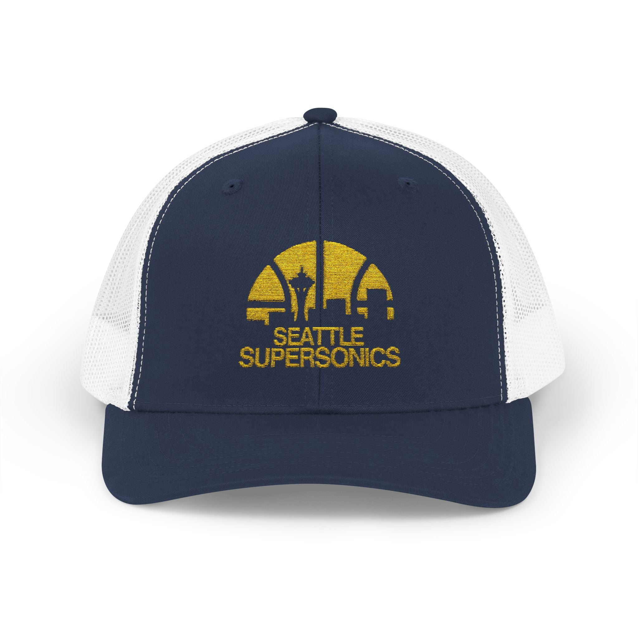 The Seattle SuperSonics Snapback Trucker Cap, American Flag Hat, Outdoor Cap, Casual Wear, Gift for Dad, 4th of July Apparel