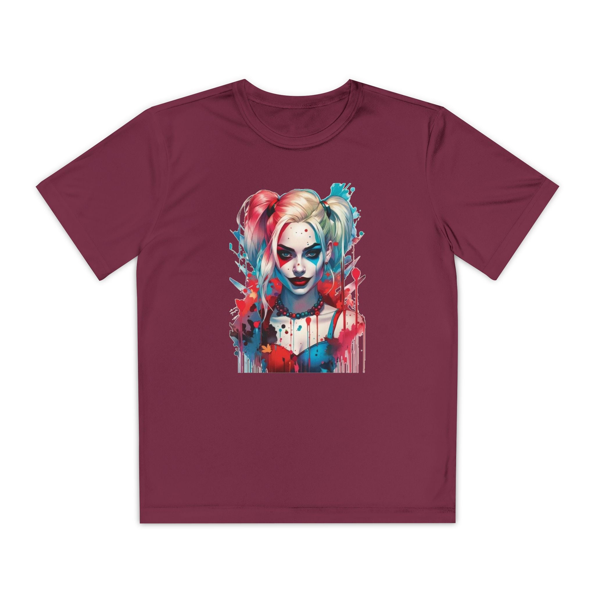 Superhero Youth T-Shirt Sports Graphic Tee, Cool Athletic Shirt for Kids