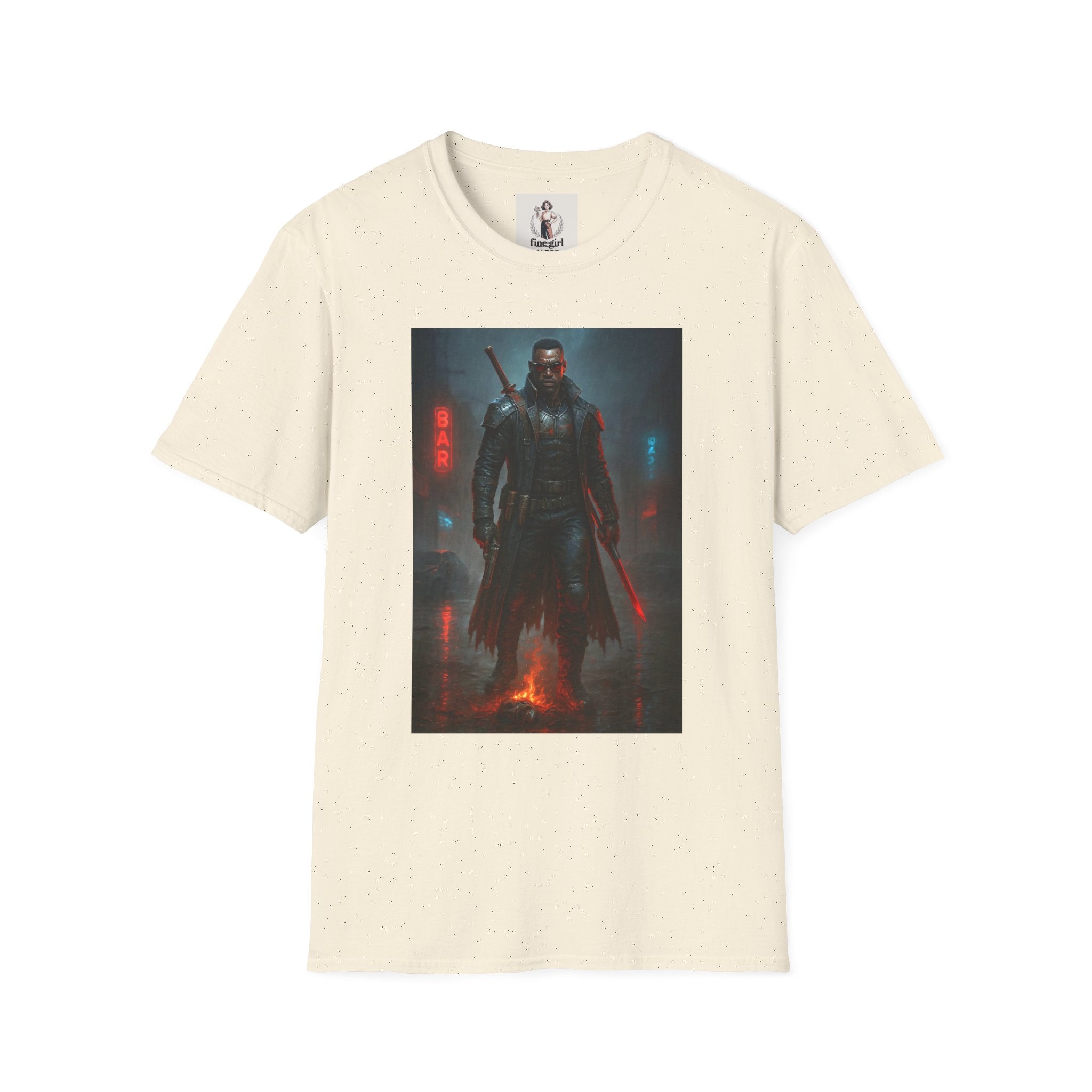 Blade Superhero Marvel Unisex Softstyle T-Shirt, Comic Book Tee, Geeky Clothing, Cosplay Costume Top