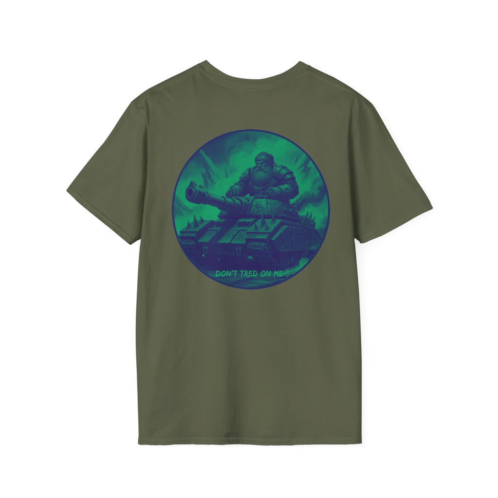 Santa Claus On A Tank Christmas ~ Unisex Softstyle T-Shirt