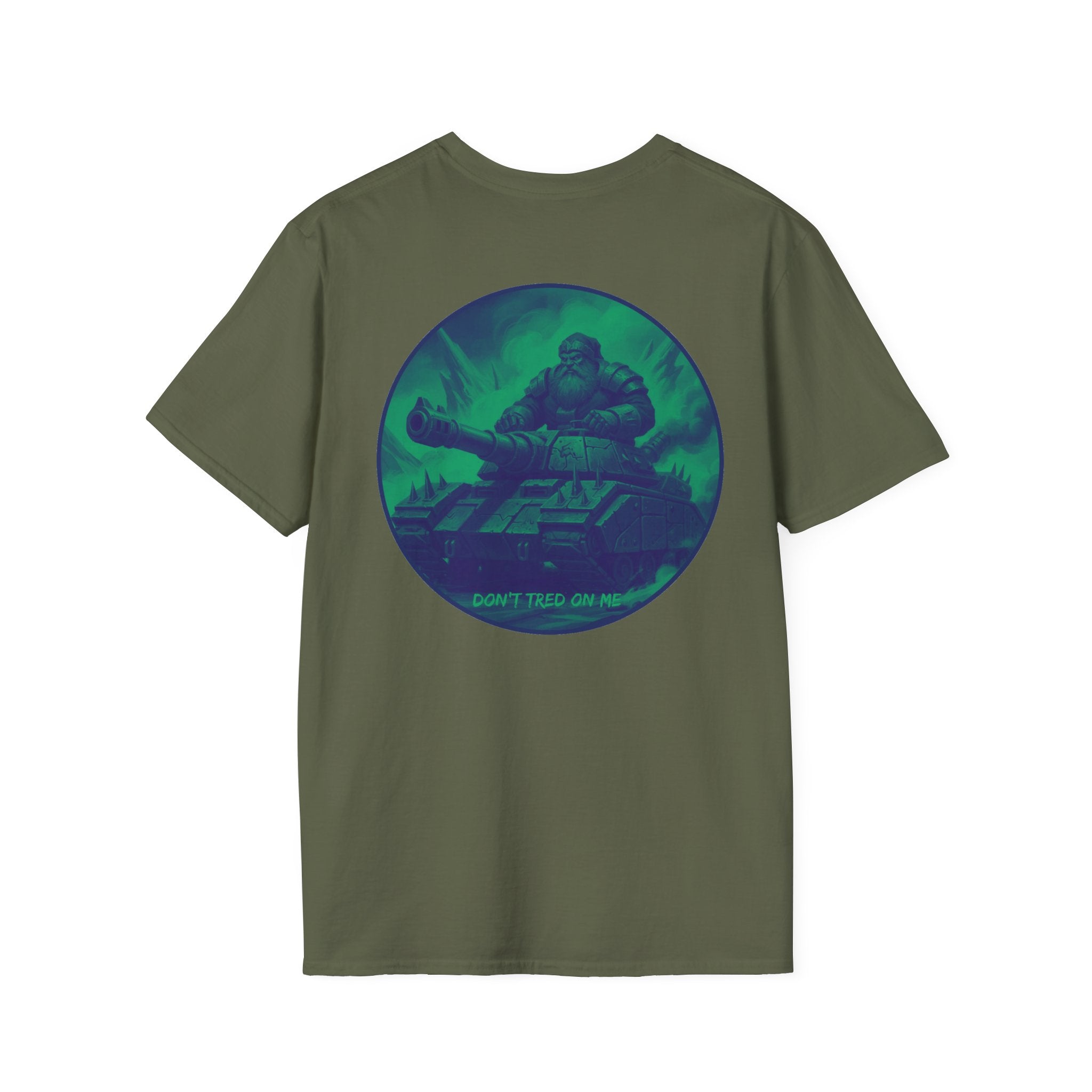 Santa Claus On A Tank Christmas ~ Unisex Softstyle T-Shirt