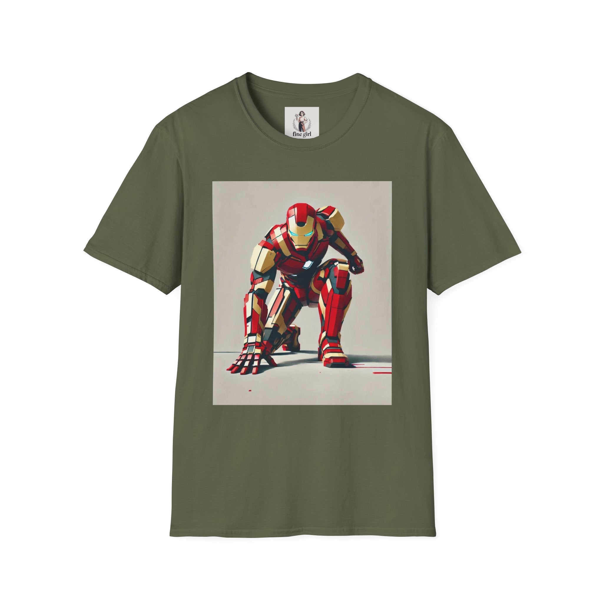 Ironman Superhero Marvel Unisex Softstyle T-Shirt, Comic Book Tee, Geeky Clothing, Cosplay Costume Top