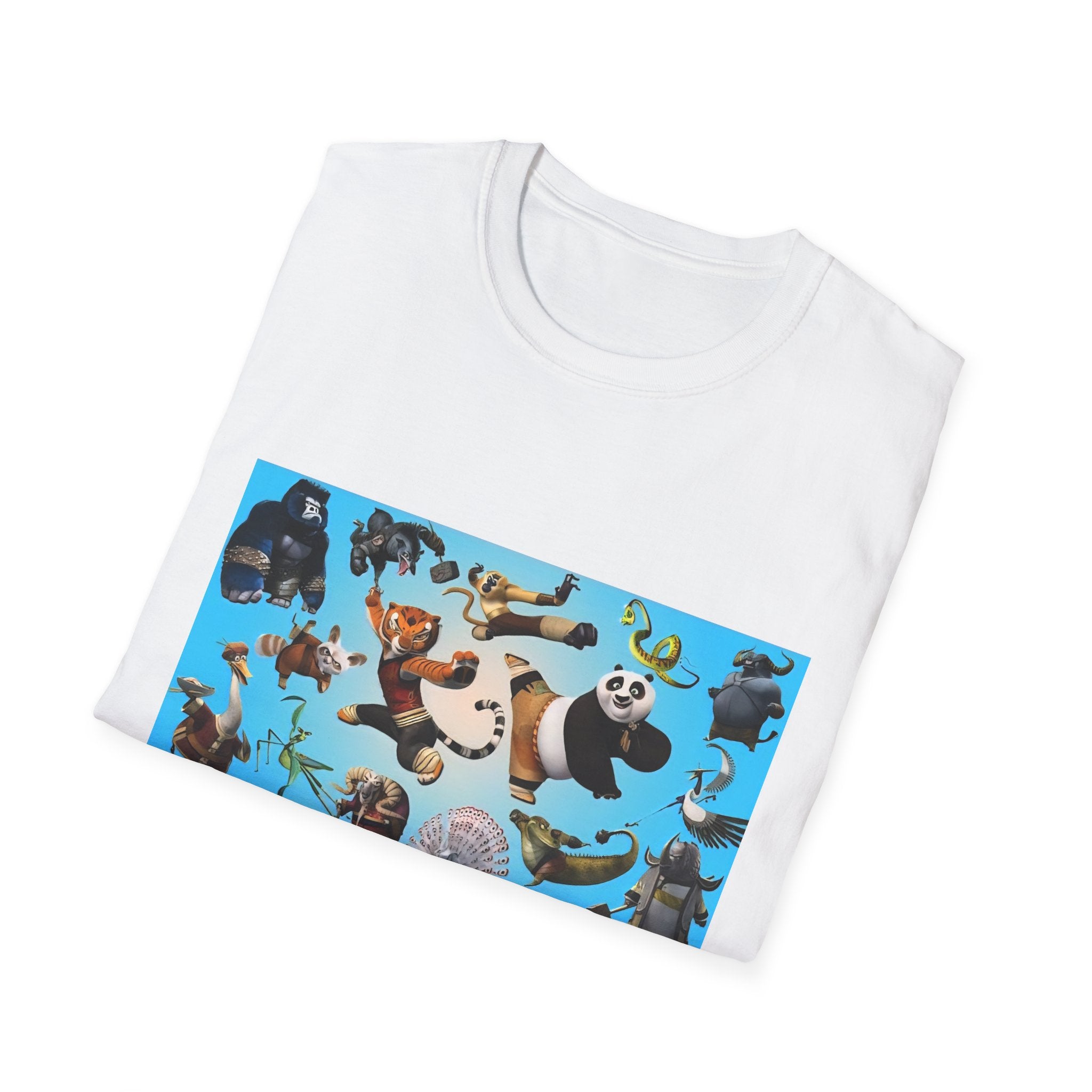 Kung Fu Panda Unisex Softstyle T-Shirt, DreamWorks Animation Youth Competitor Tee, Graphic Tee, Movie Fan Gift, Cult Classic Shirt, Comfy