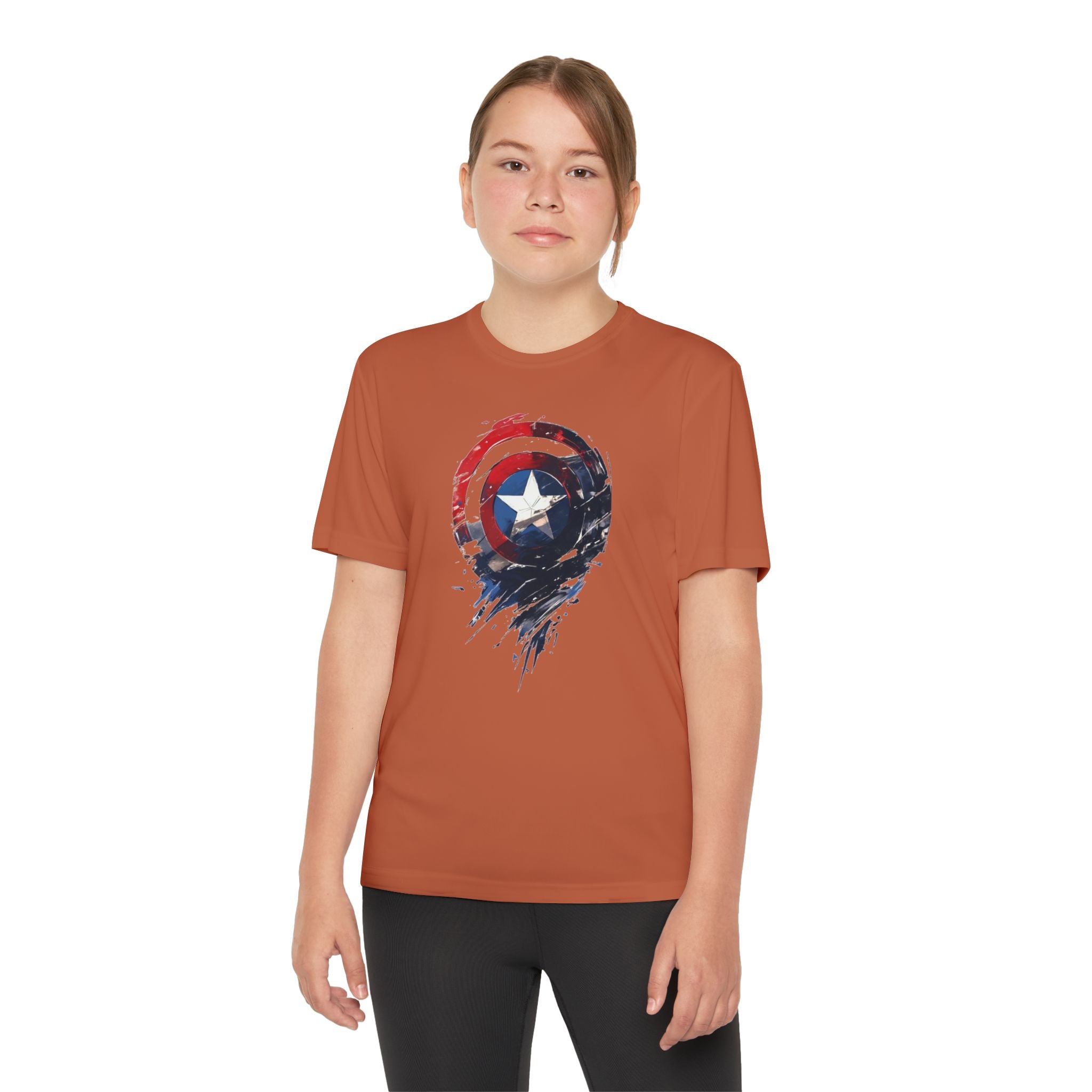 Advengers Youth T-Shirt Sports Graphic Tee, Cool Athletic Shirt for Kids