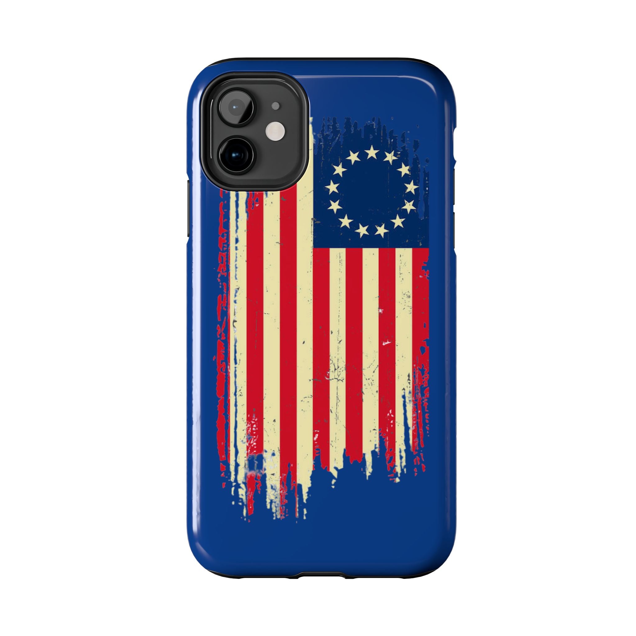 Patriotic Phone Cases with Vintage Flag Design, Tough Case for Independence Day, Memorial Day, 4th of July, Gift for Veterans, USA Pride