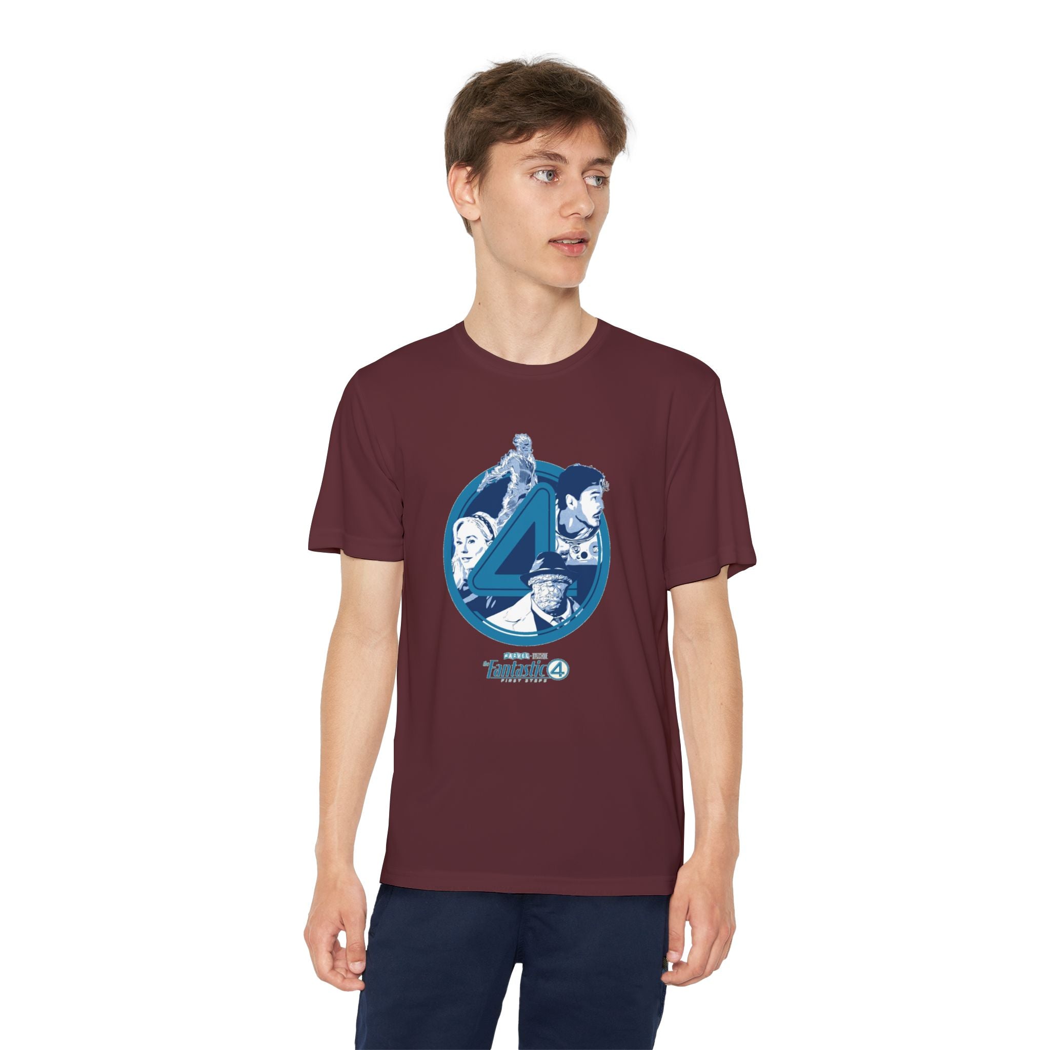 Fantastic 4 Youth T-Shirt Sports Graphic Tee, Cool Athletic Shirt for Kids, Perfect for Sports Events, Team Spirit