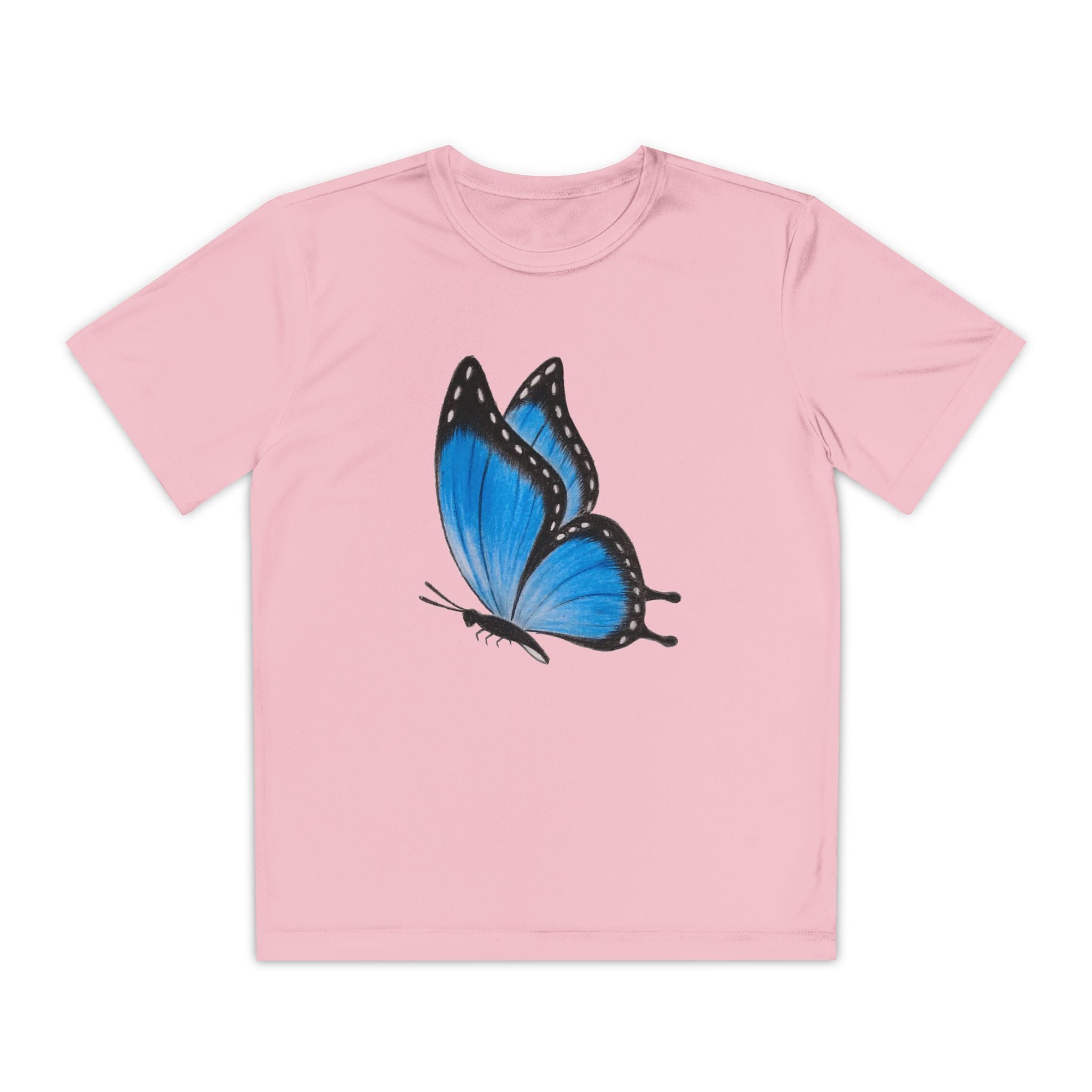 Butterffy Youth T-Shirt Sports Graphic Tee, Cool Athletic Shirt for Kids, Perfect for Sports Events, Team Spirit