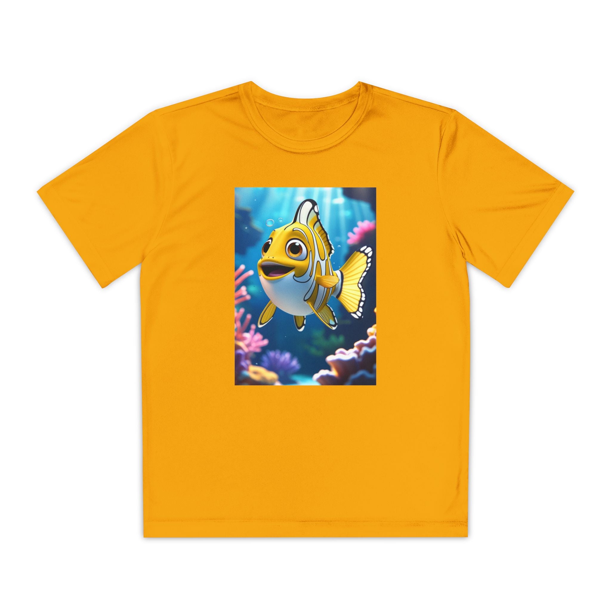Nemo Fish Ocean Youth T-Shirt - Underwater Kids Tee, Finding Nemo Shirt, Beach Vacation Clothing, Ocean Lover Gift, Fish Theme Top