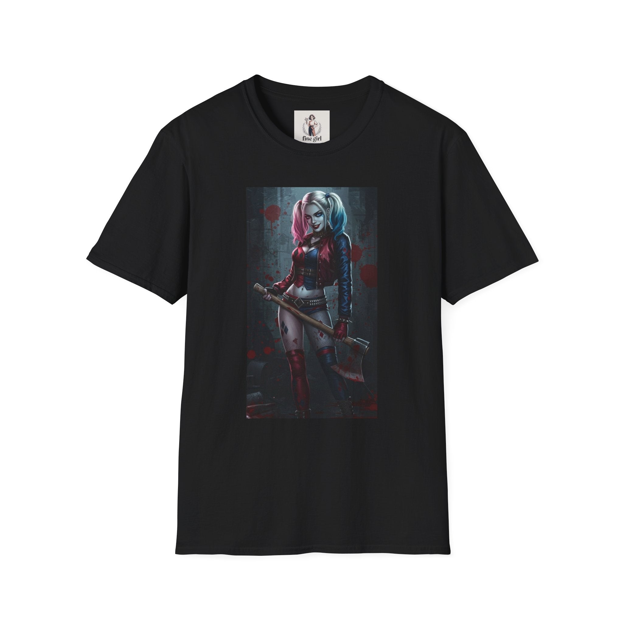Haily Quinn Superhero Marvel Unisex Softstyle T-Shirt, Comic Book Tee, Graphic Novel Shirt, Geeky Clothing, Cosplay Costume Top