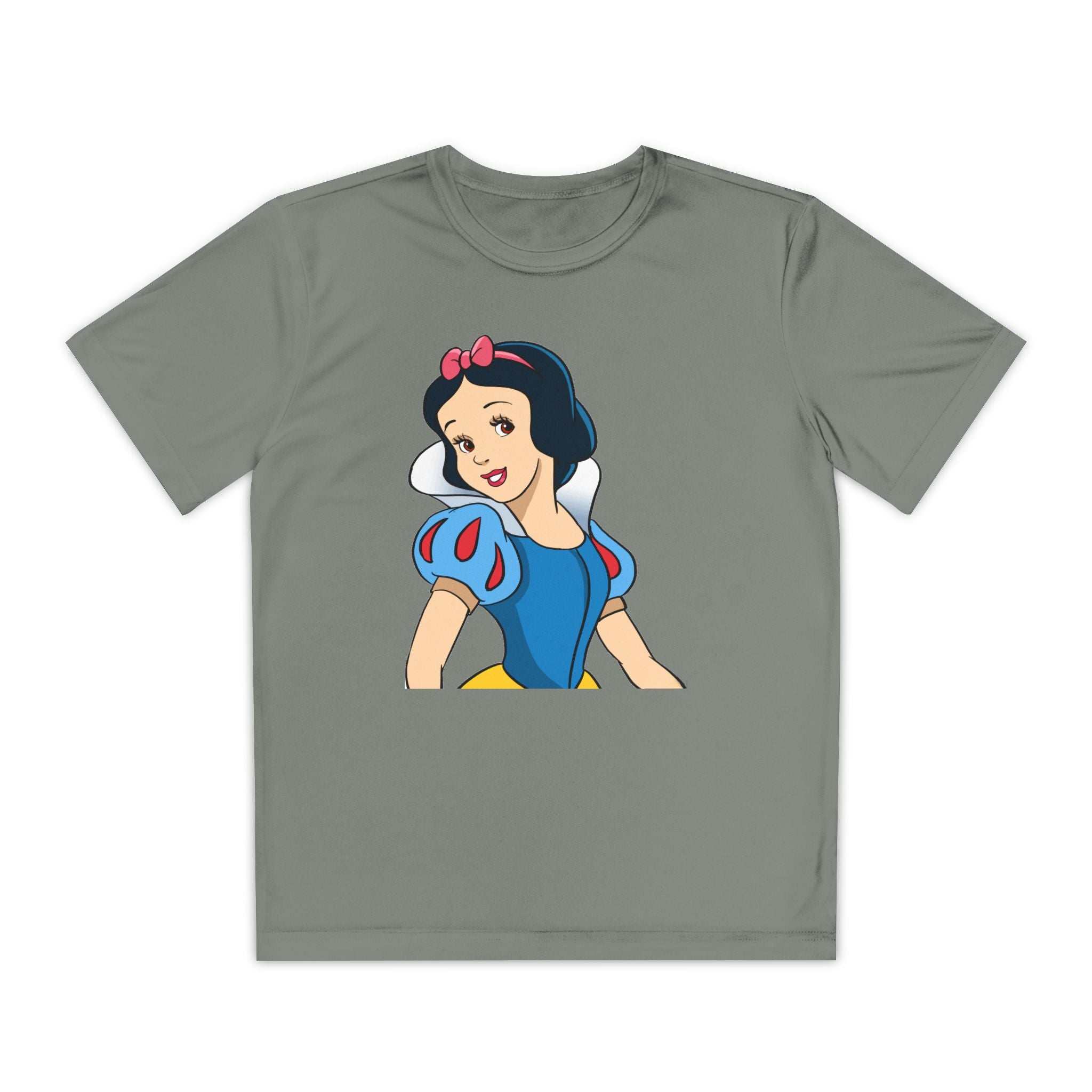 Snow White Youth T-Shirt Sports Graphic Tee, Cool Athletic Shirt for Kids, Perfect for Sports Events, Team Spirit