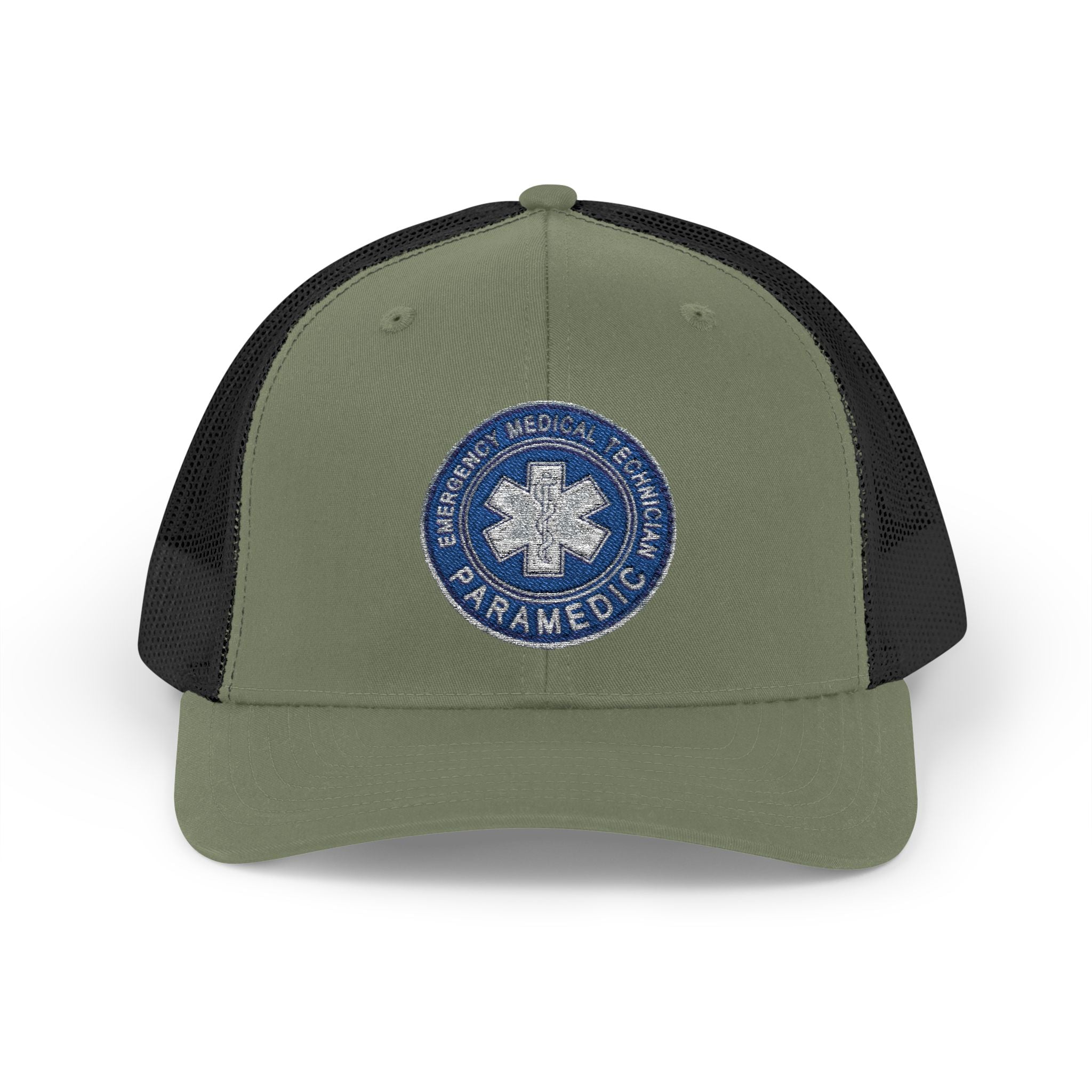 Paramedic Snapback Trucker Cap with Thin Red Line Design, Ideal for First Responders, Supportive Gifts, Memorials, Everyday Wear