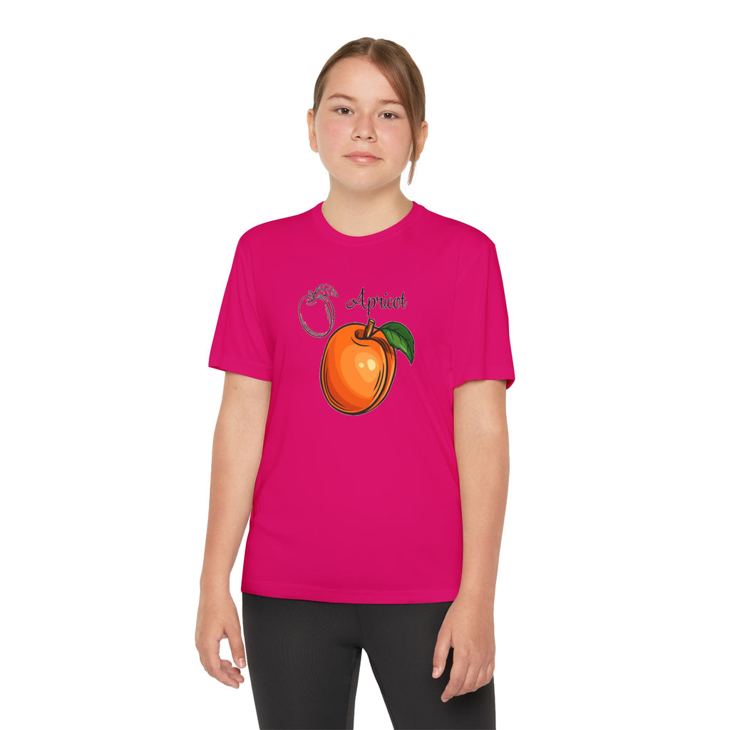 Apricot Youth T-Shirt Sports Graphic Tee, Cool Athletic Shirt for Kids, Perfect for Sports Events, Team Spirit