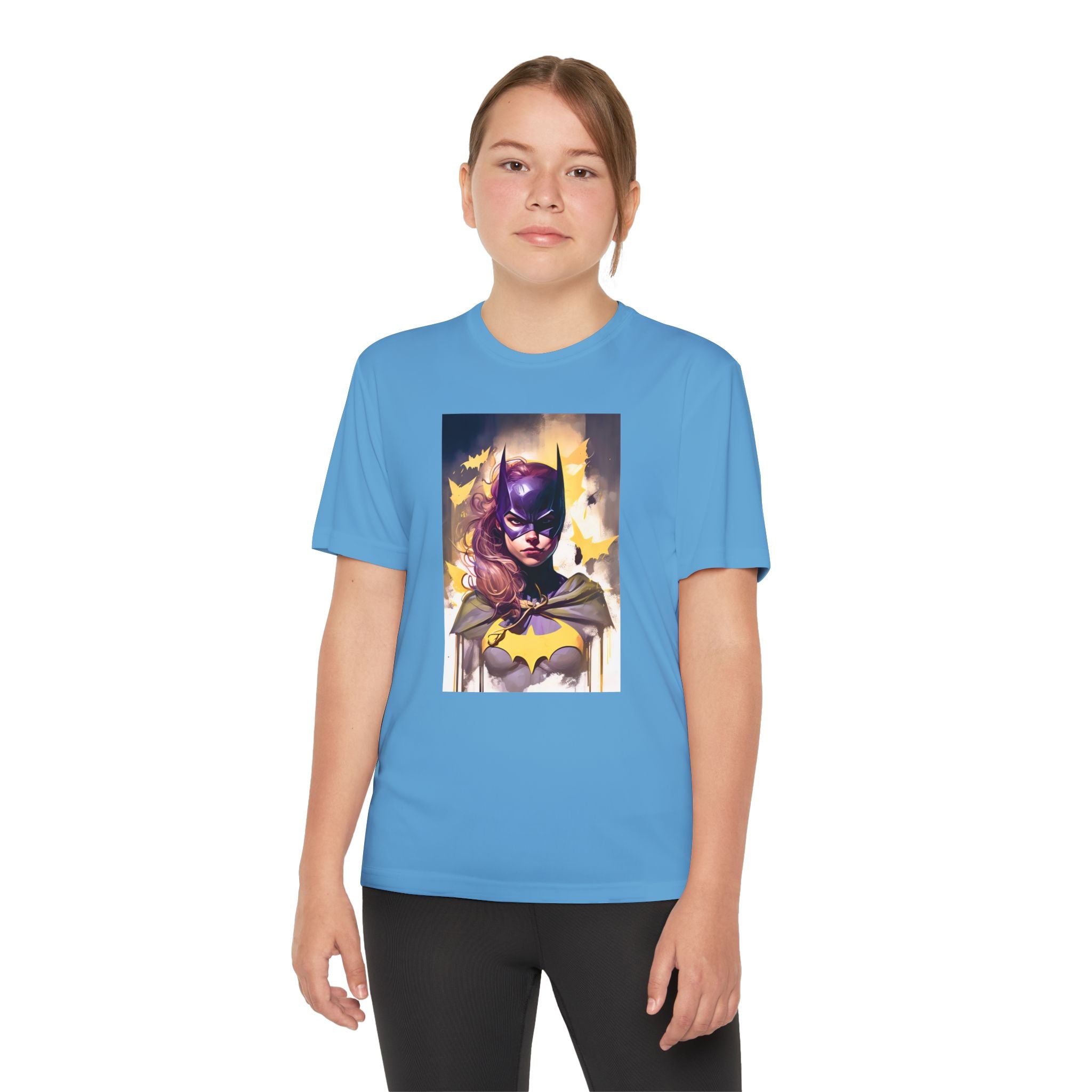 Superhero Youth T-Shirt Sports Graphic Tee, Cool Athletic Shirt for Kids