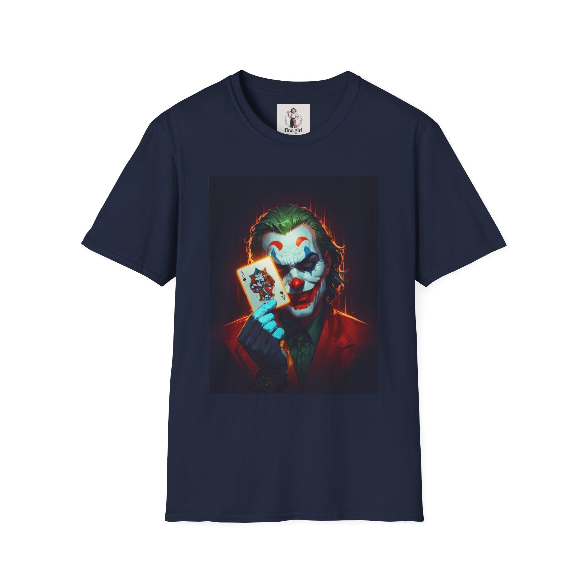 The Joker Superhero Marvel Unisex Softstyle T-Shirt, Comic Book Tee, Geeky Clothing, Cosplay Costume Top