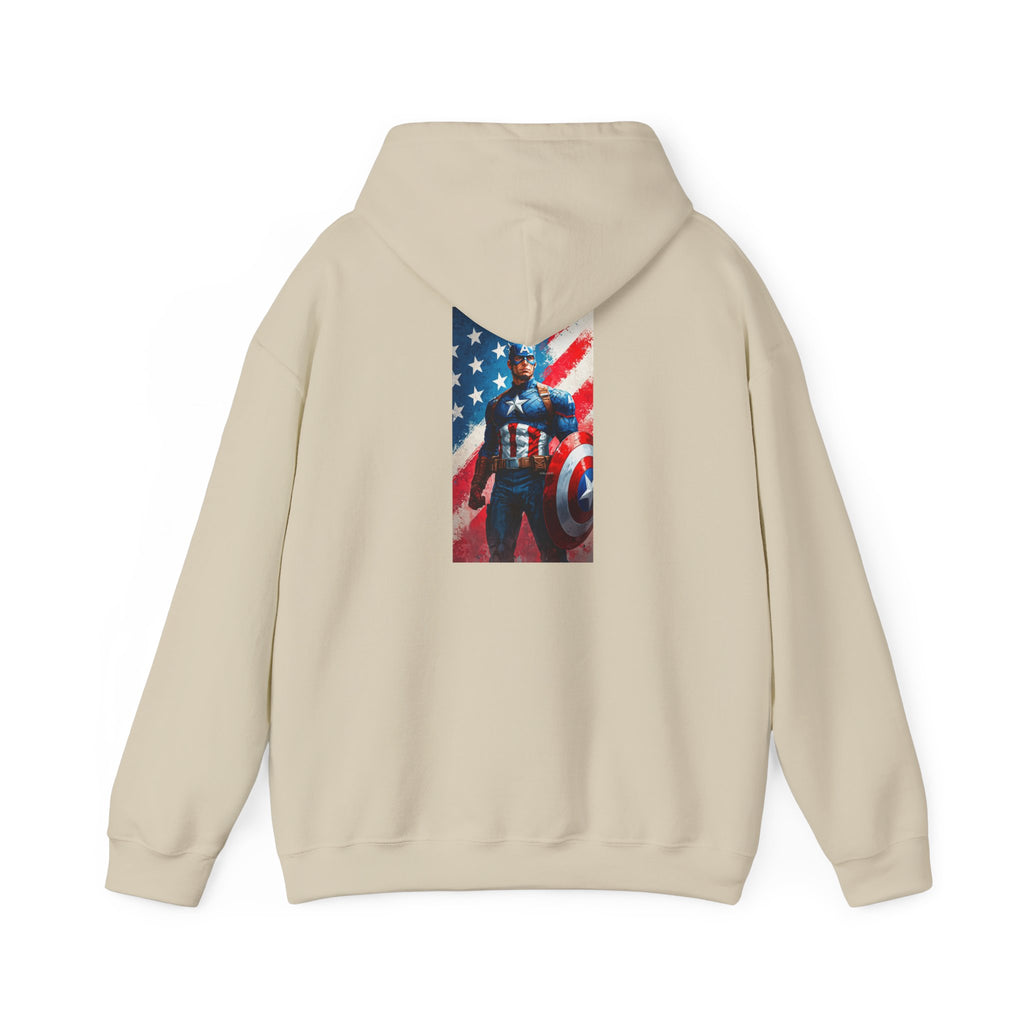 Hooded Sweatshirt - Captain America Design