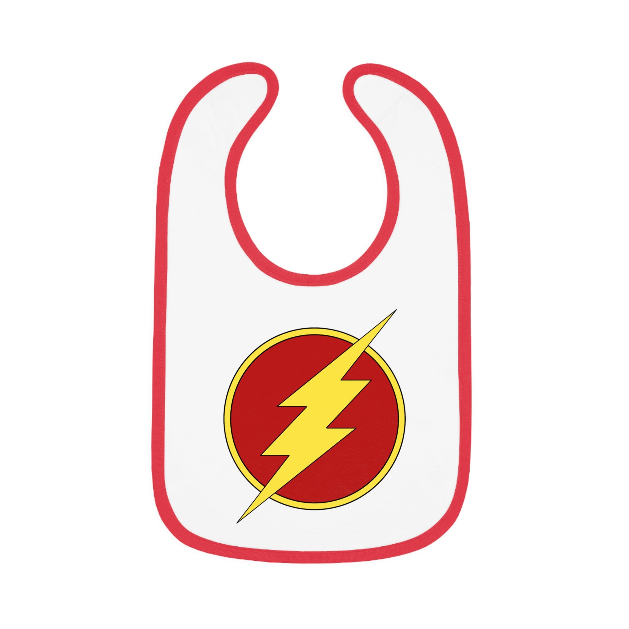 The Flash ~ Cute Baby Bib - Tiny but Mighty, Infant Feeding Bib, Baby Shower Gift, Newborn Accessories, Elephant Design, Everyday Use